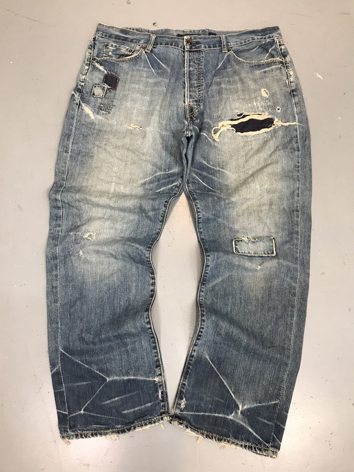 Ed Hardy × Vintage Vintage Ed hardy embroidered denim Size US 41 - 5 Thumbnail