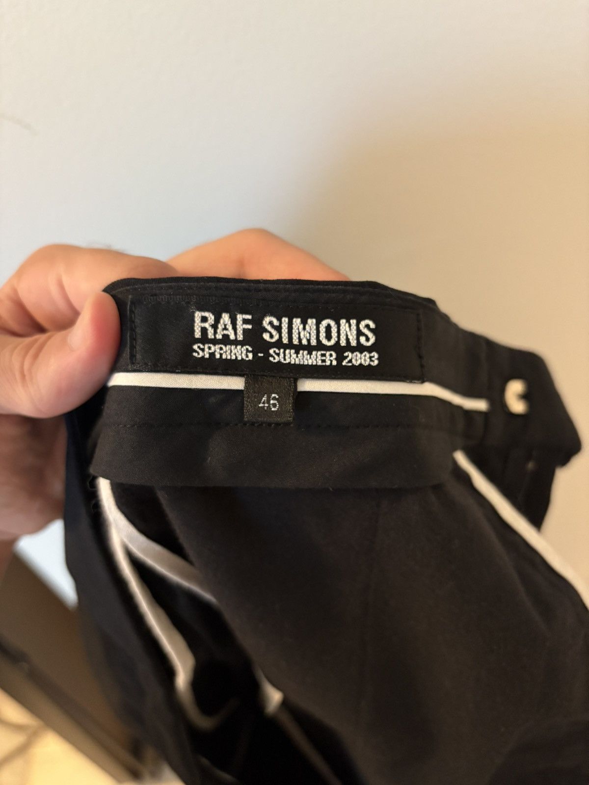 Raf Simons 03SS Consumed Wool Trousers Size US 30 / EU 46 - 4 Thumbnail