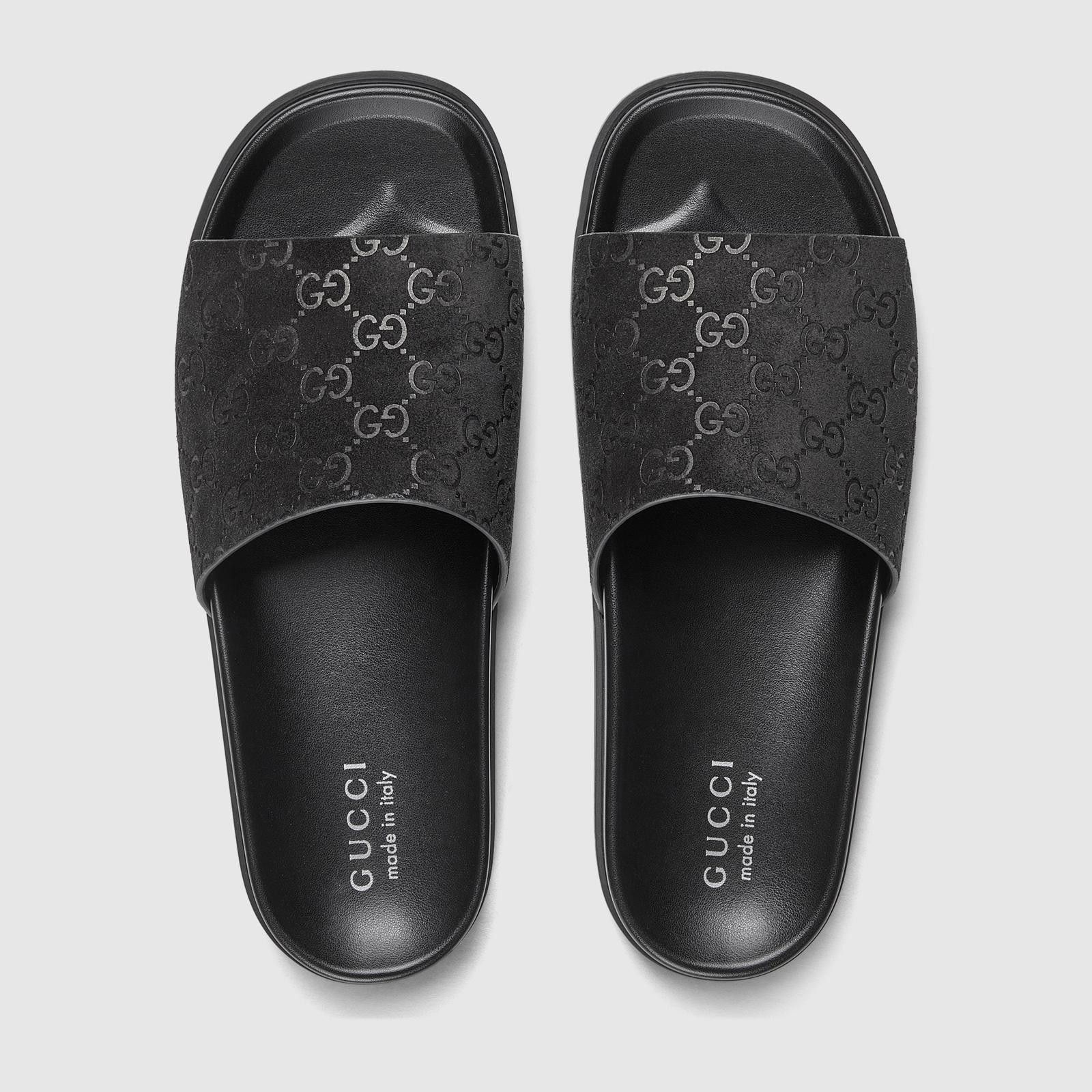 Gucci Gucci GG Suede Slide Sandals Size US 6 / EU 39 - 3 Thumbnail