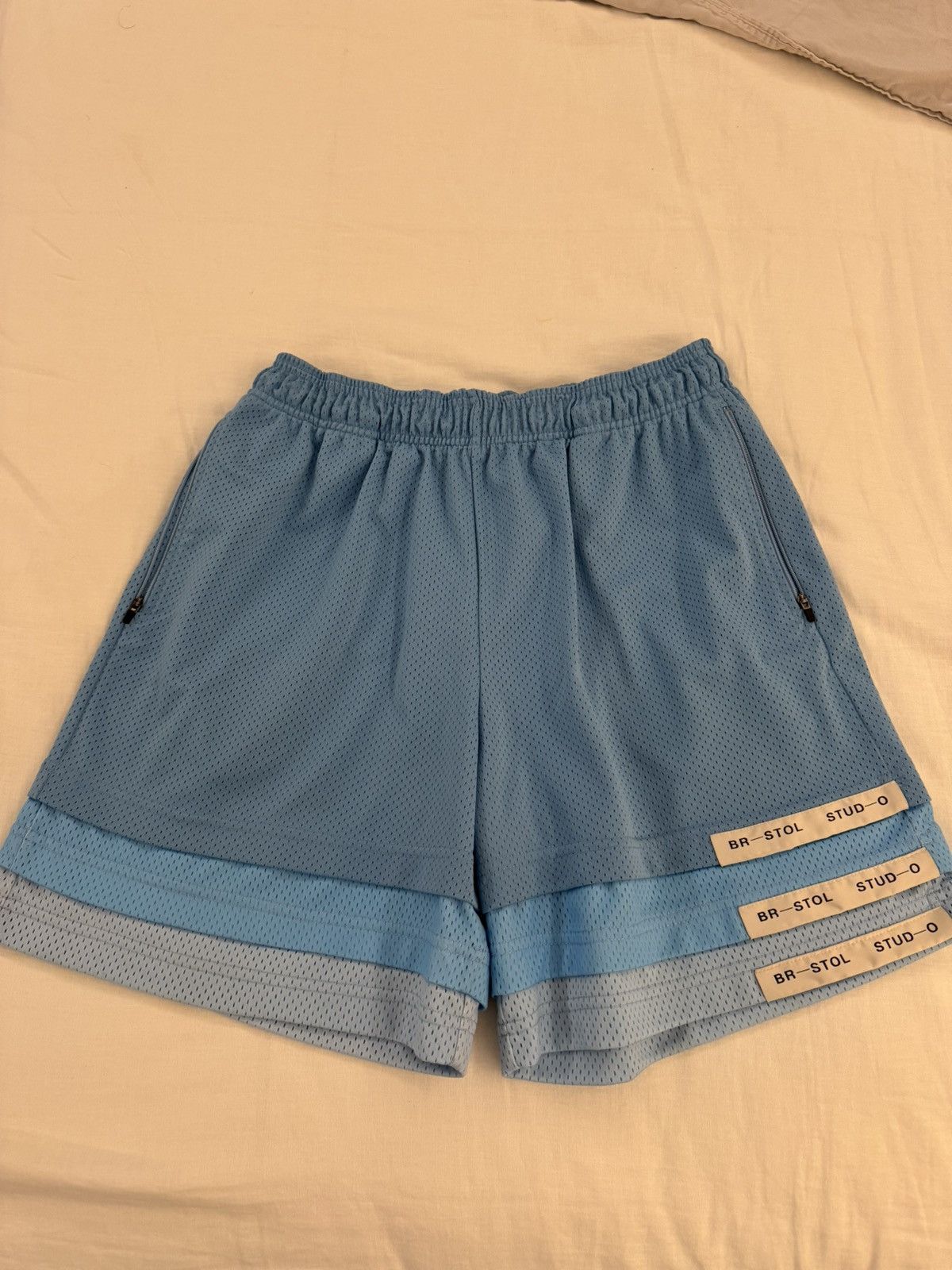 Bristol Studios Triple Hem Shorts (Gradient) - Blue [XL] Size US 36 / EU 52 - 1 Thumbnail