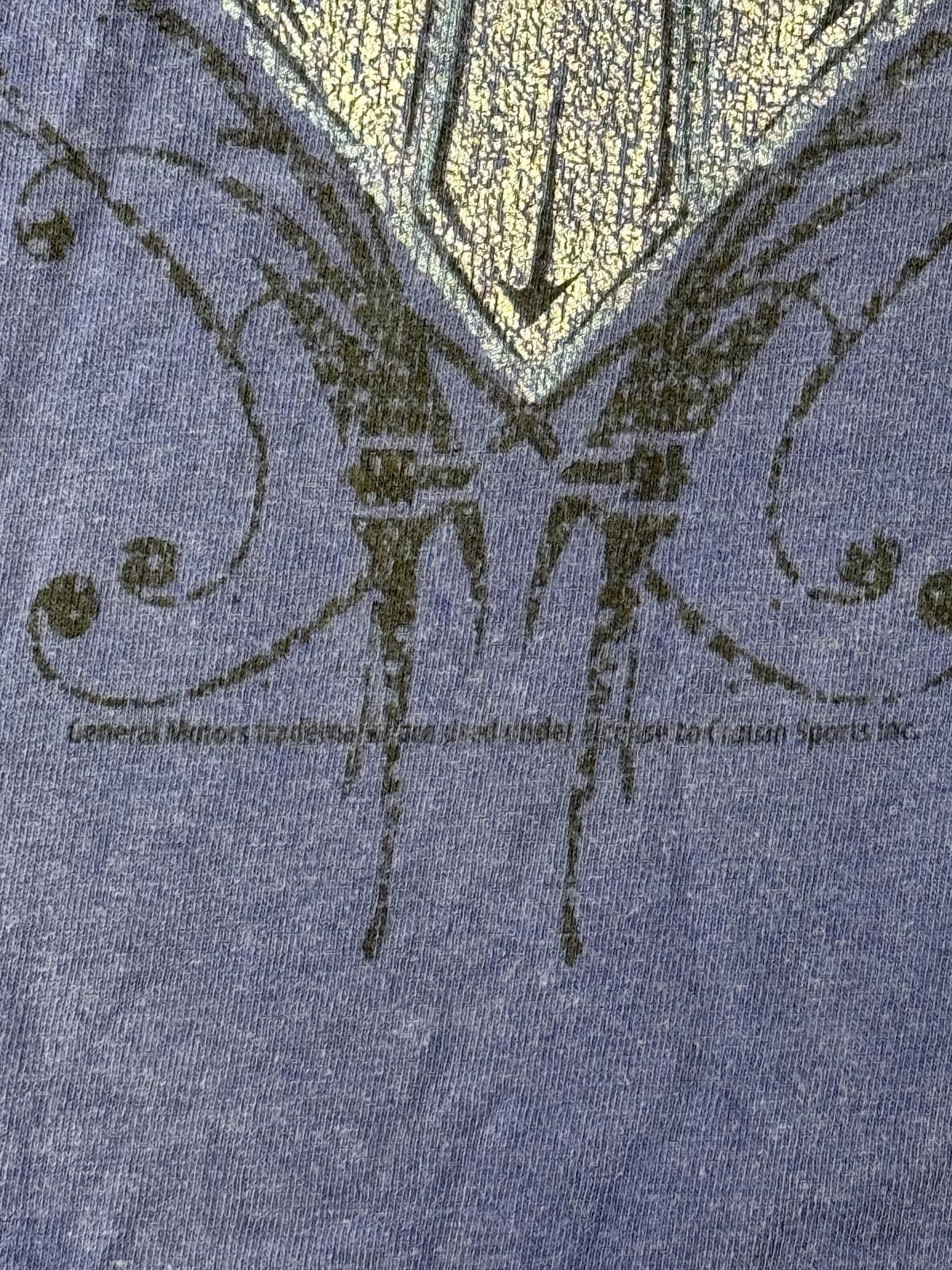 Gildan Faded Y2k Chevrolet Logo T-shirt Logo Wings Blue Tee XL Size US XL / EU 56 / 4 - 6 Thumbnail