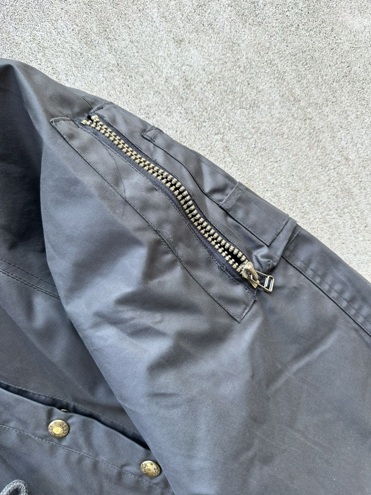 Nike × Vintage Vintage Nike Jacket Bomber Semi Trench Big Swoosh 90s Size US XXL / EU 58 / 5 - 7 Thumbnail