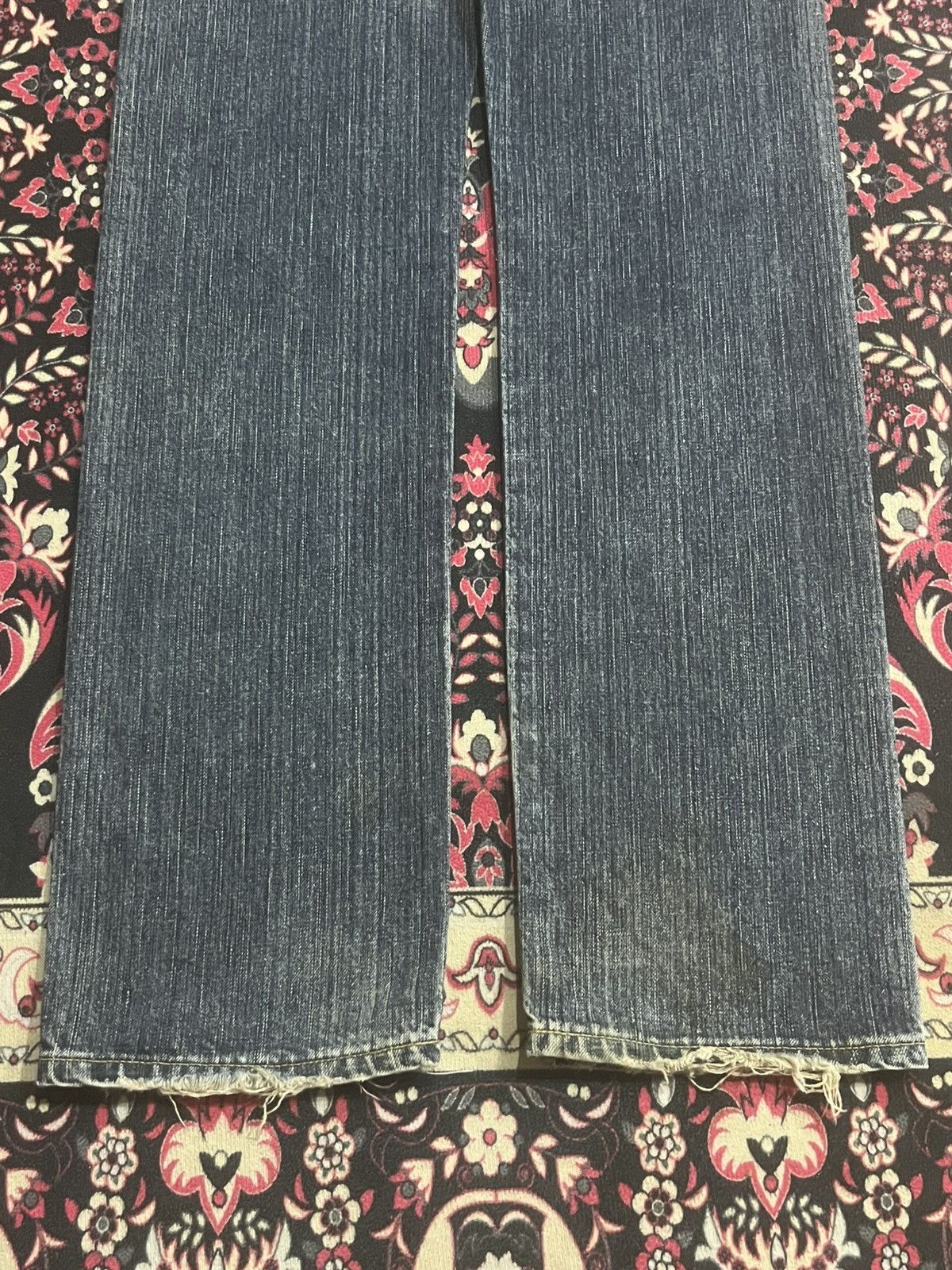 Edwin Edwin S02R Japan Blue Washed Distressed Straight Leg Jeans Size US 28 / EU 44 - 11 Thumbnail