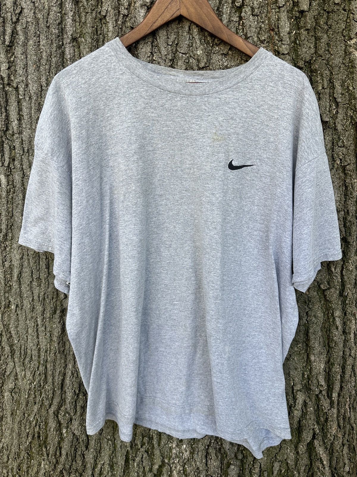 Nike × Vintage Vintage Embroidered Made In USA Nike Check T Shirt Sz XL Size US XL / EU 56 / 4 - 1 Thumbnail