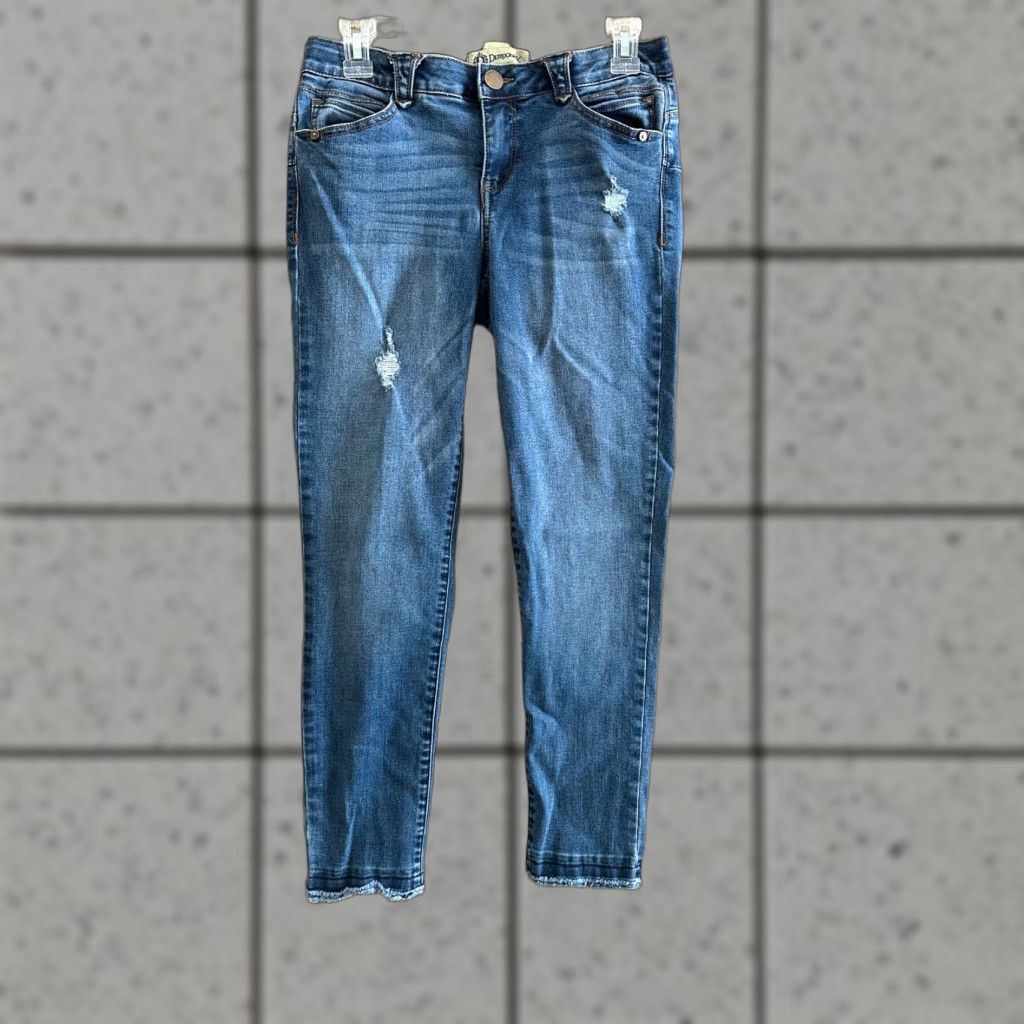 Vintage Democracy Ab Solution High Rise Skinny Jeans Women's Size 4 Stretch Dark Wash Blue Denim Jeans Bohemian Mens? No, Women. Size 27" / US 4 / IT 40 - 1 Thumbnail
