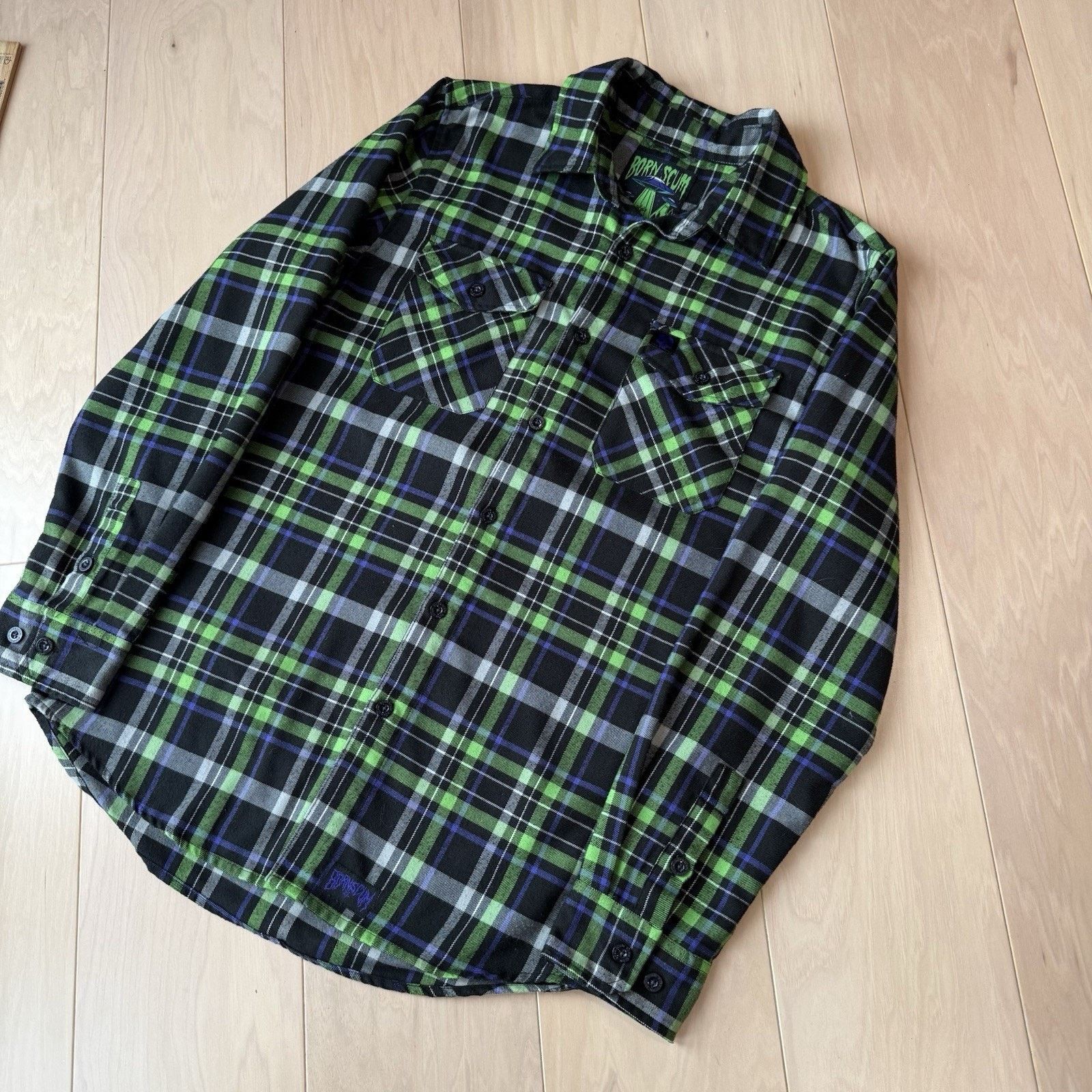 Dixxon Born Scum Flannel Shirt M Multicolor Alien Believe Flannel Size US M / EU 48-50 / 2 - 10 Thumbnail