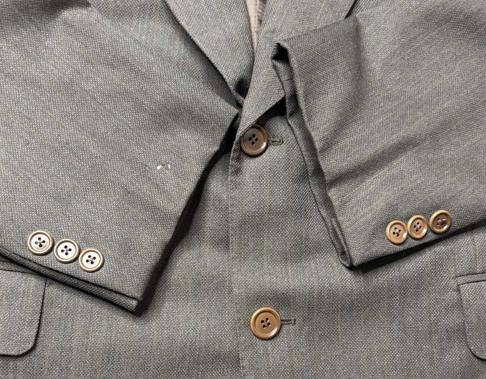Ermenegildo Zegna Ermenegildo Zegna Blazer Jacket Brown Super 100s Wool Italy Size 48R - 7 Thumbnail