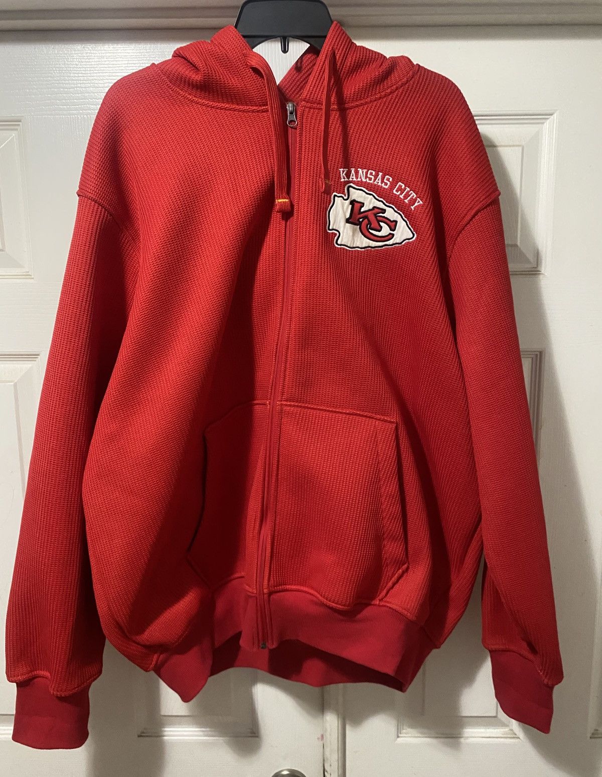 NFL NFL Kansas City Chiefs Hoodie Jacket Sherpa Lined Waffle Size US XXL / EU 58 / 5 - 1 Thumbnail