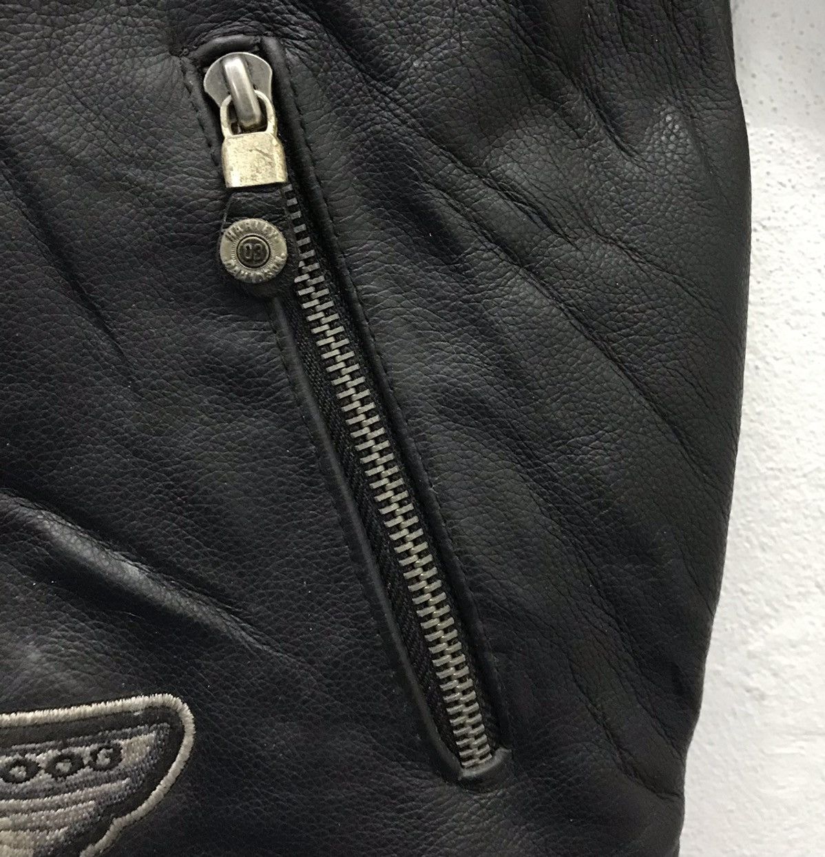 Harley Davidson × Vintage Vintage Harley Davidson Leather Jacket Size US L / EU 52-54 / 3 - 10 Thumbnail