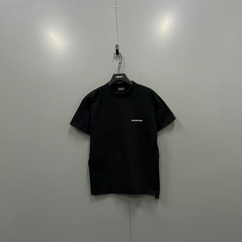 Balenciaga Balenciaga Black Back Logo Short Sleeve Size US S / EU 44-46 / 1 - 1 Thumbnail