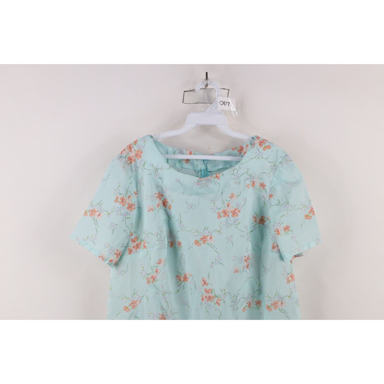 Vintage Vintage 70s Mid Century Modern MCM Flower Muu Muu Dress Size L / US 10 / IT 46 - 2 Thumbnail