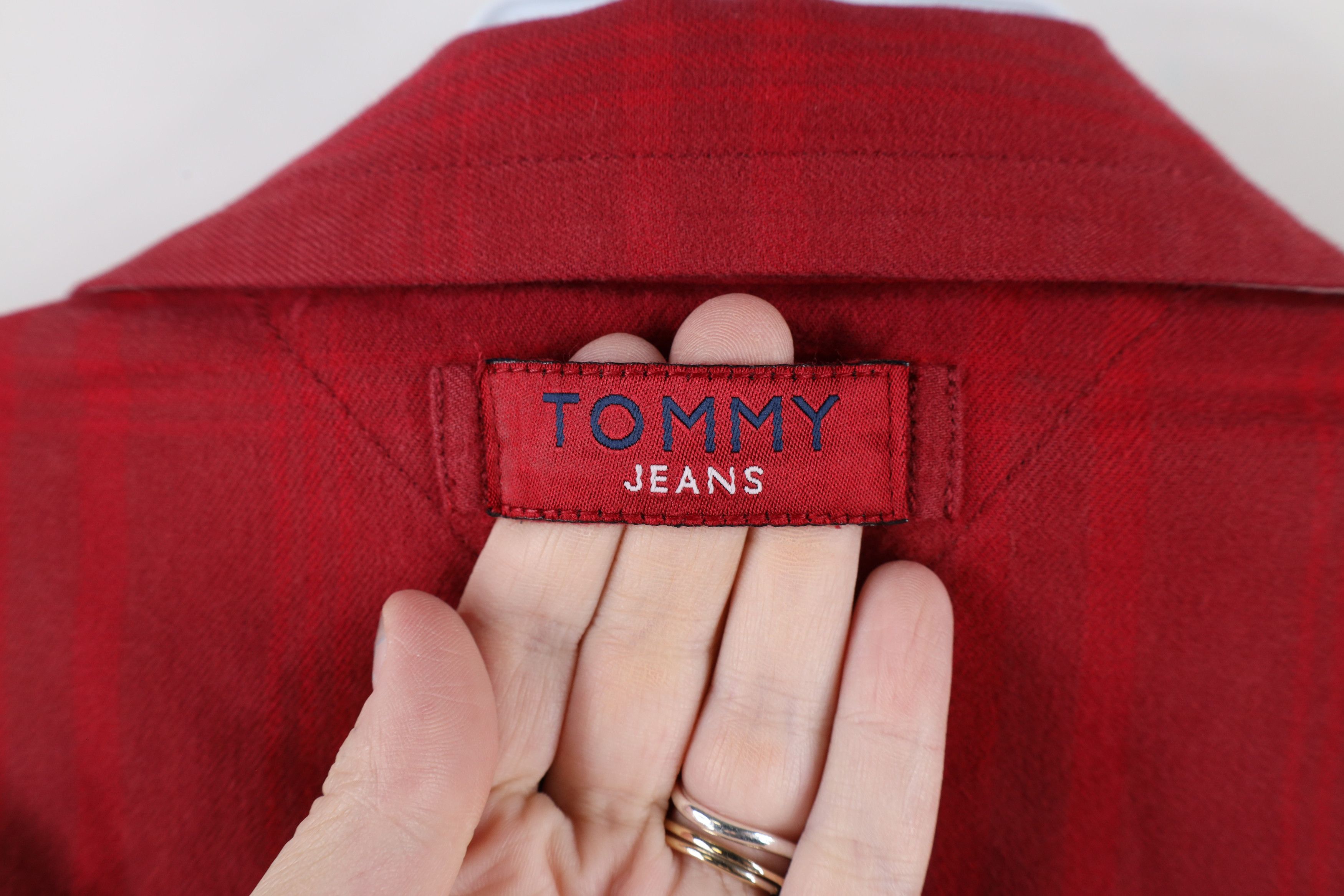 Tommy Hilfiger × Vintage Vintage 90s Tommy Hilfiger Out Flannel Full Zip Shirt Jacket Size US L / EU 52-54 / 3 - 16 Thumbnail