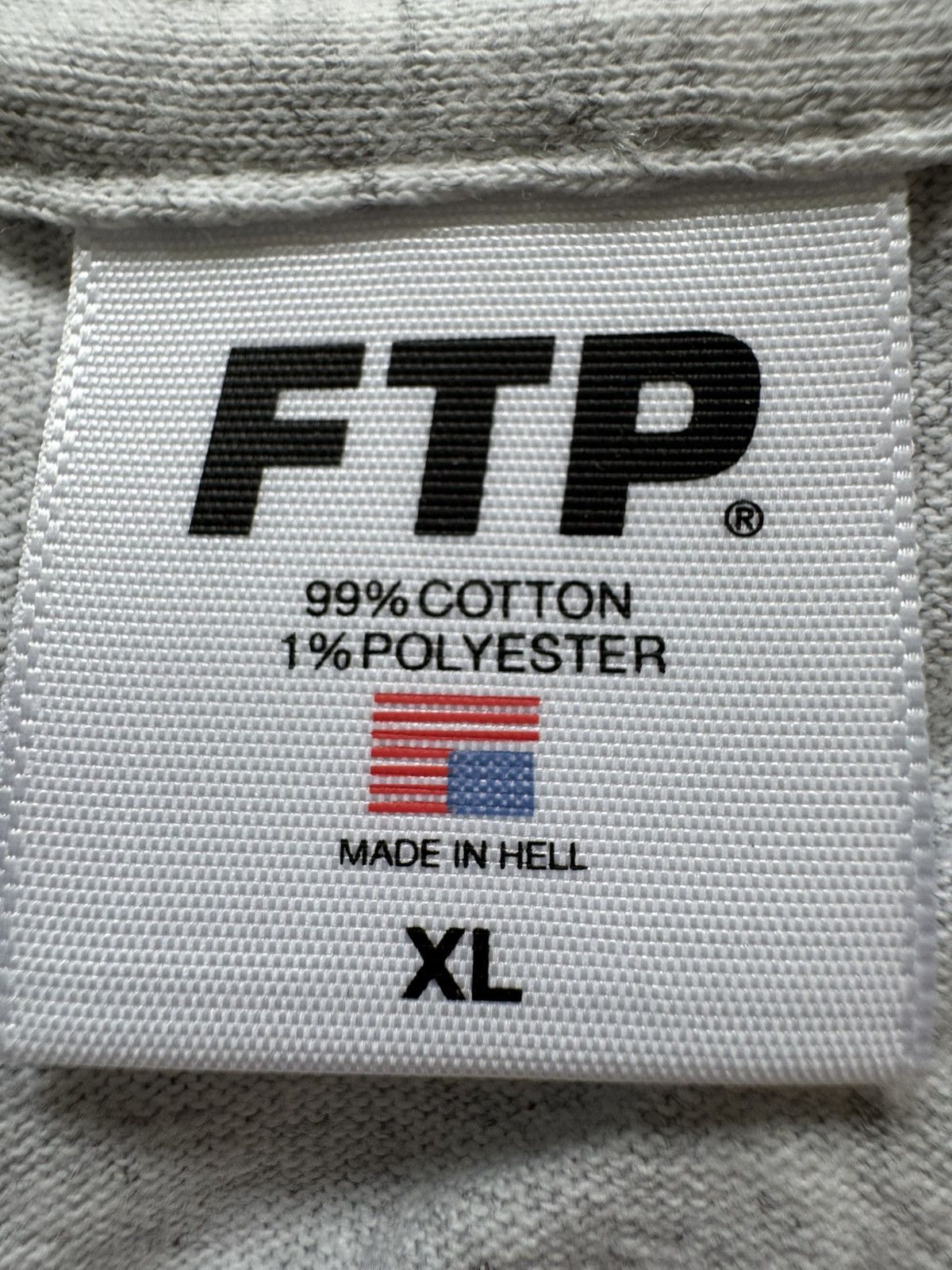 Fuck The Population FTP Pupil Tee Ash Grey Size US XL / EU 56 / 4 - 7 Thumbnail