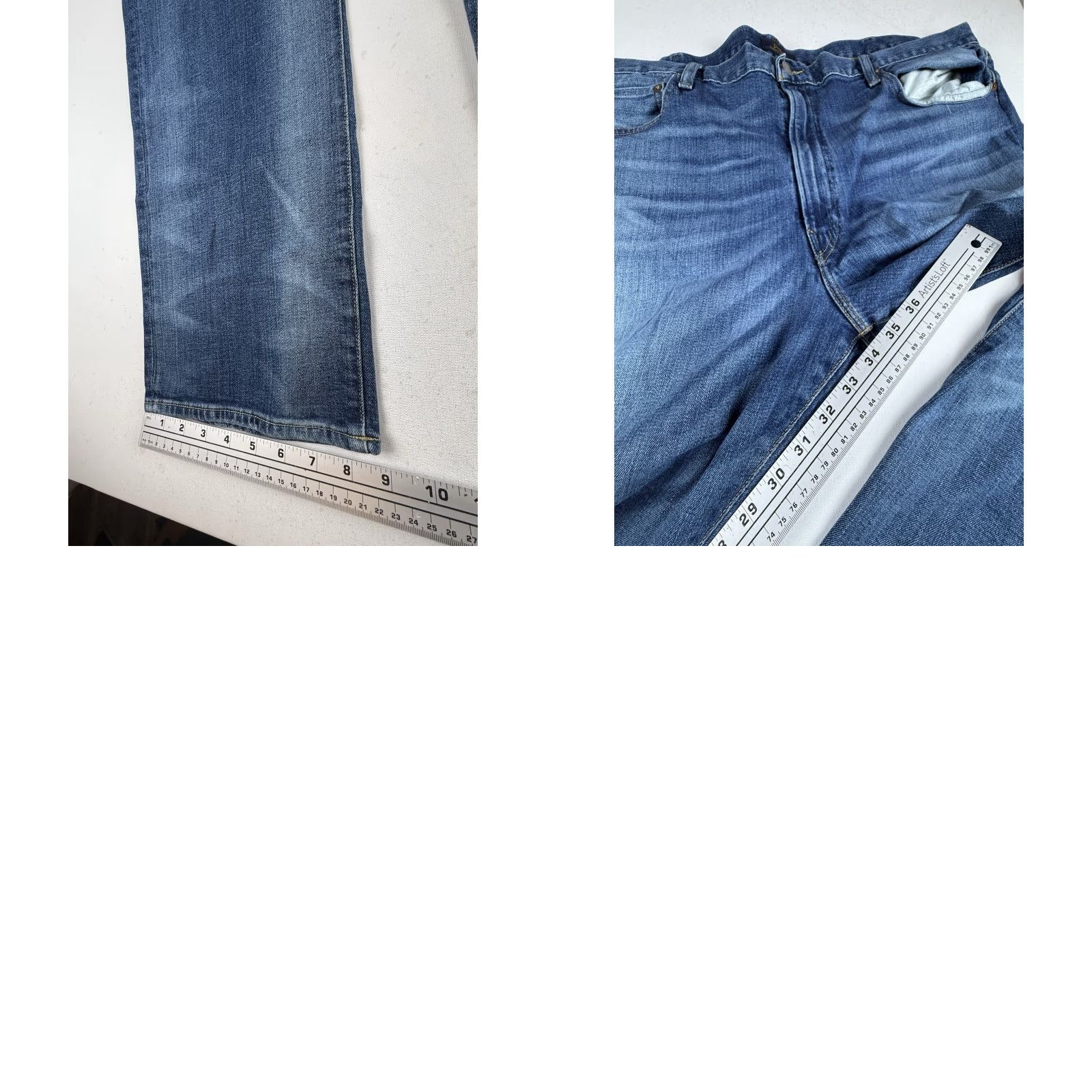 Polo Ralph Lauren Polo Ralph Lauren Jeans Hampton Straight 42T Big & Tall Denim 36 In Light Stonewashed Medium-Light Blue Men Size US XL / EU 56 / 4 - 8 Thumbnail