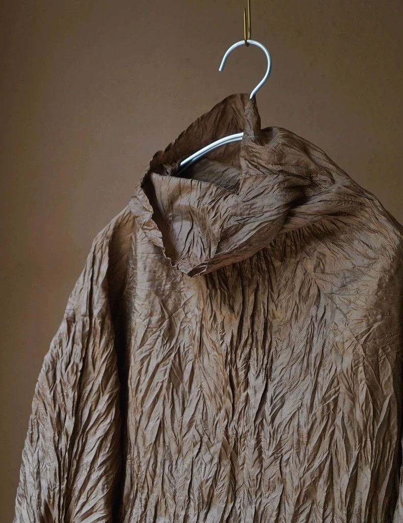 Issey Miyake Issey Miyake Brown pleated top Size M / US 6-8 / IT 42-44 - 4 Thumbnail