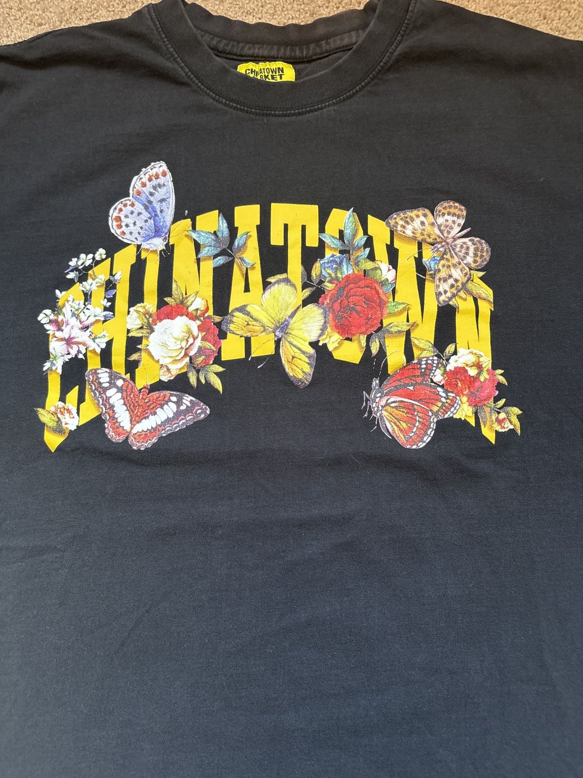 Market Chinatown Market Butterfly Floral Tee (L) Size US L / EU 52-54 / 3 - 2 Thumbnail