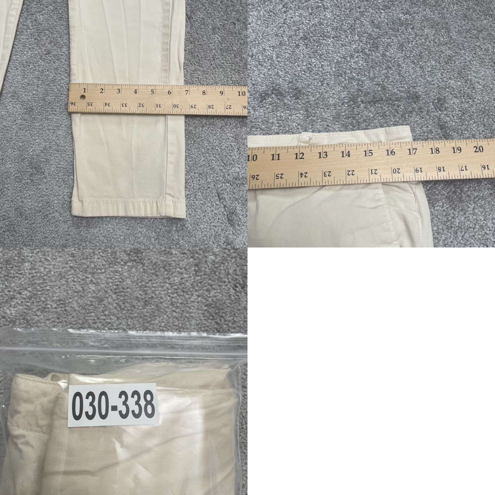 Zara Zara Khaki Pants Mens 34 Beige Sit Straight Leg Cotton Canvas Casual Workwear 34x30 Vintage No Not N/A Size US 34 / EU 50 - 10 Thumbnail