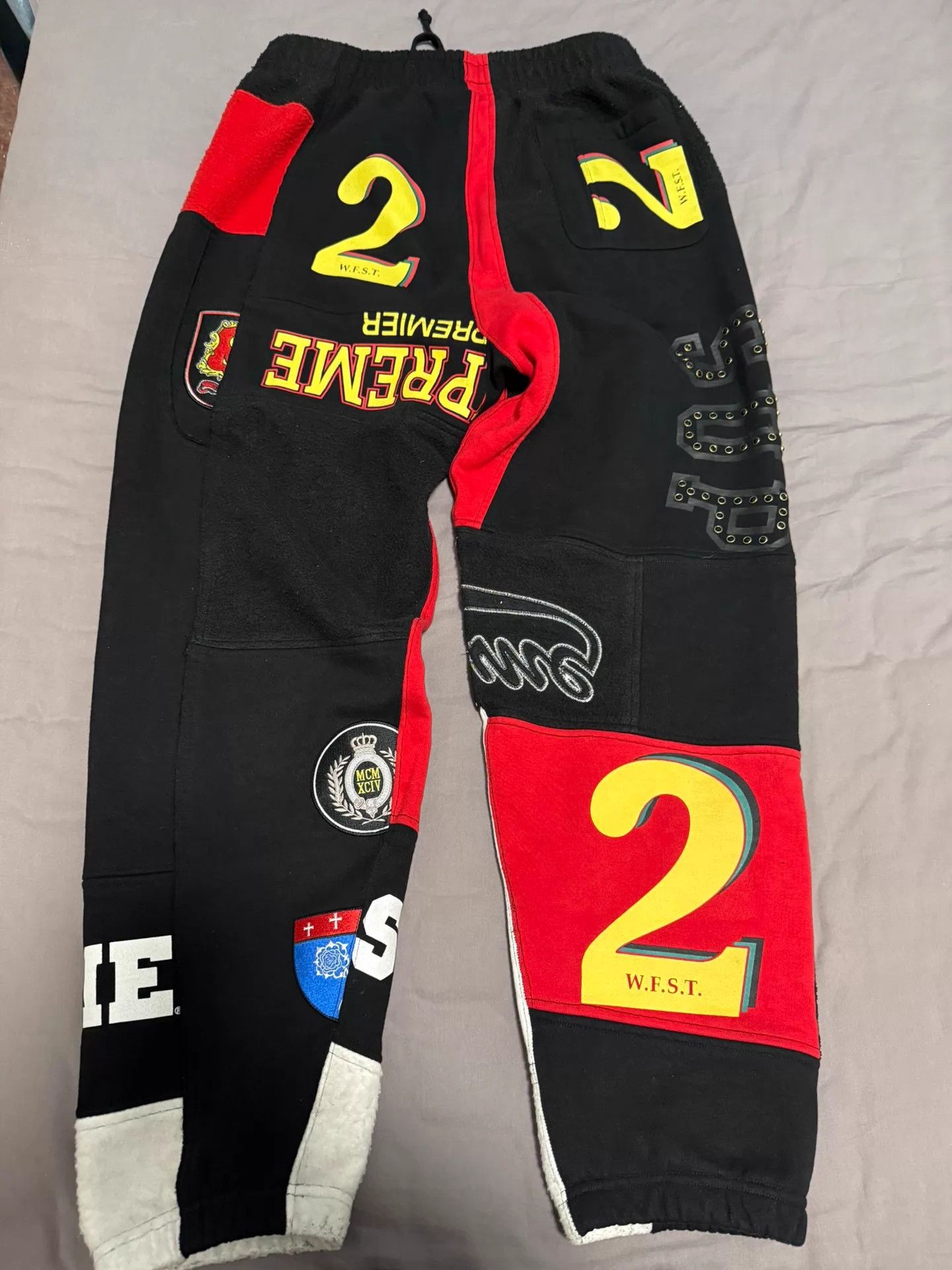 Supreme Supreme SS25W14 Patchwork Crystal Pants Unisex S 1-2x Size US 29 - 3 Thumbnail