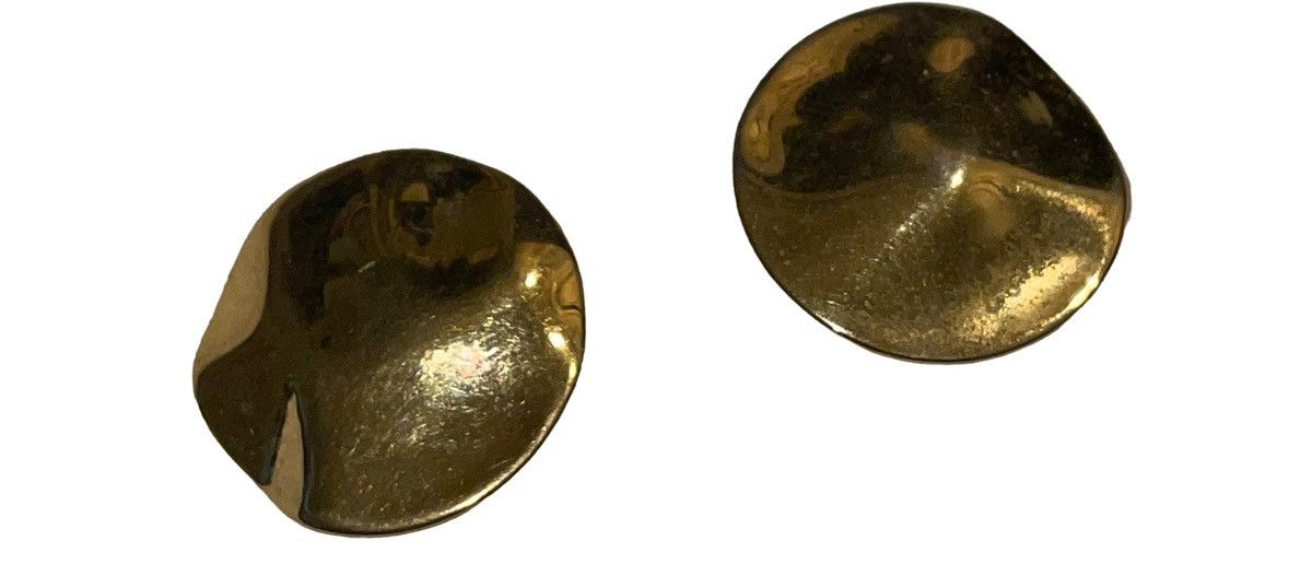 Vintage Vintage 80’s Monet Hammered Dome Earrings Size ONE SIZE - 10 Thumbnail