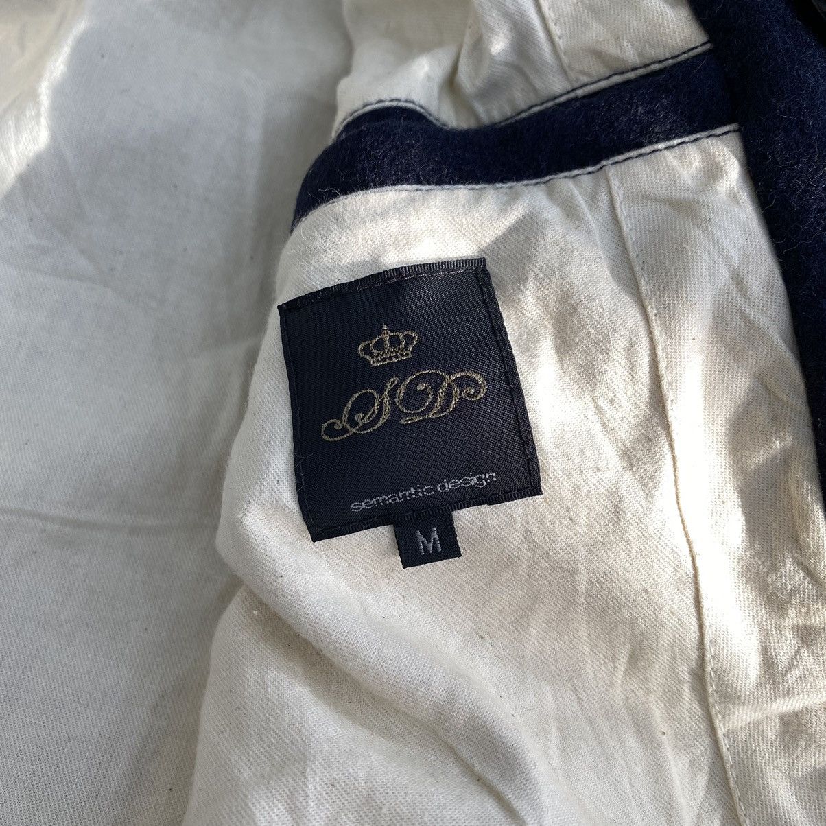 semanticdesign SEMANTIC DESIGN Japanese Brand Navy Duffle Coat Size US M / EU 48-50 / 2 - 5 Thumbnail