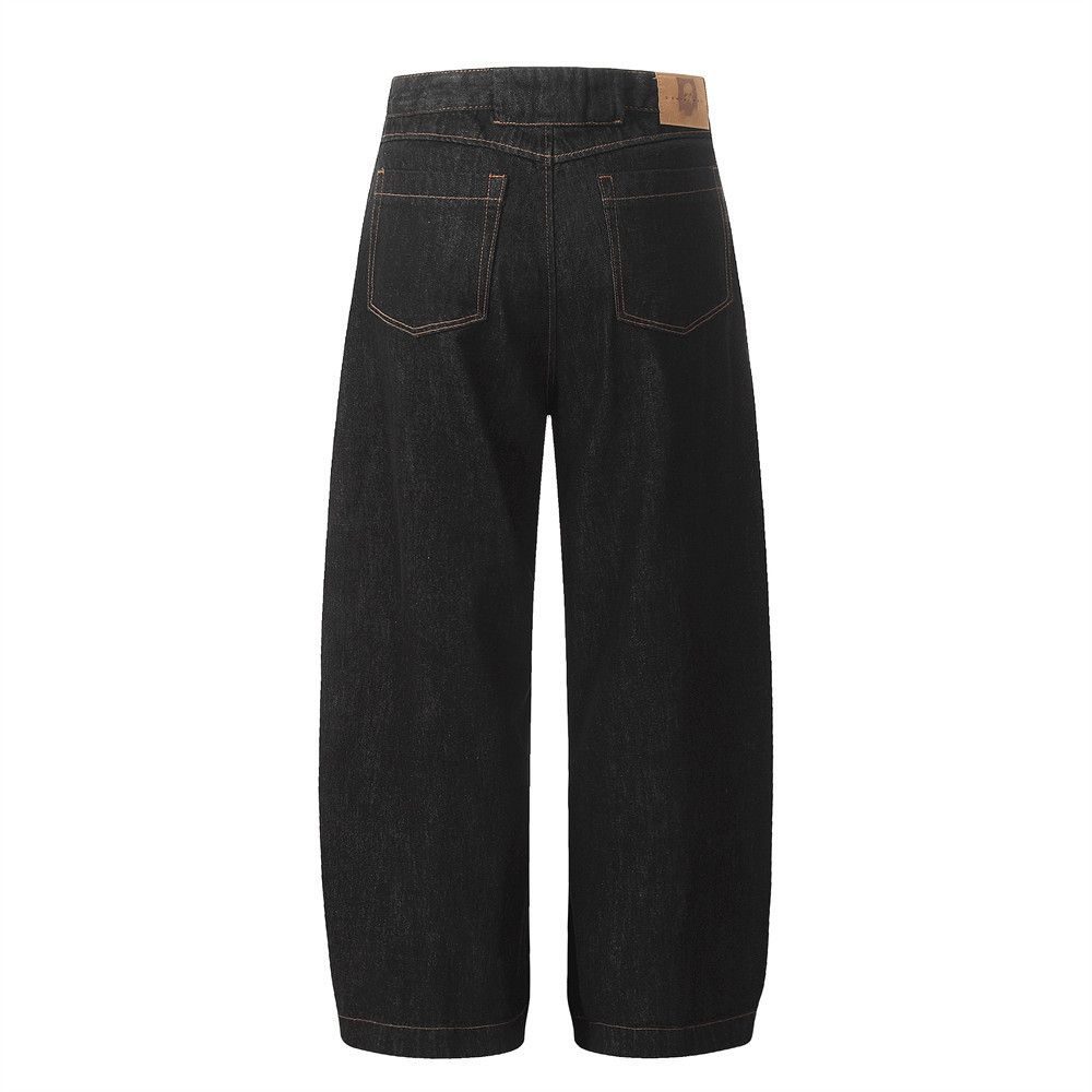 Japanese Brand × Jean Men's washed all-match loose wide-leg scimitar jeans Size US 32 / EU 48 - 3 Thumbnail