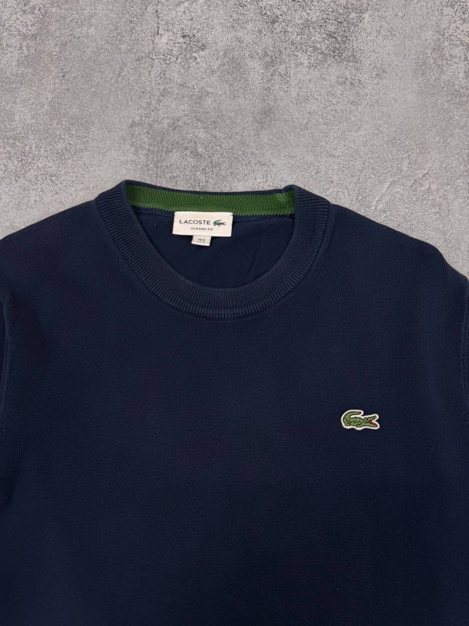 Lacoste Lacoste Men Sweatshirt Blue Crew Neck Size M Size US M / EU 48-50 / 2 - 2 Thumbnail
