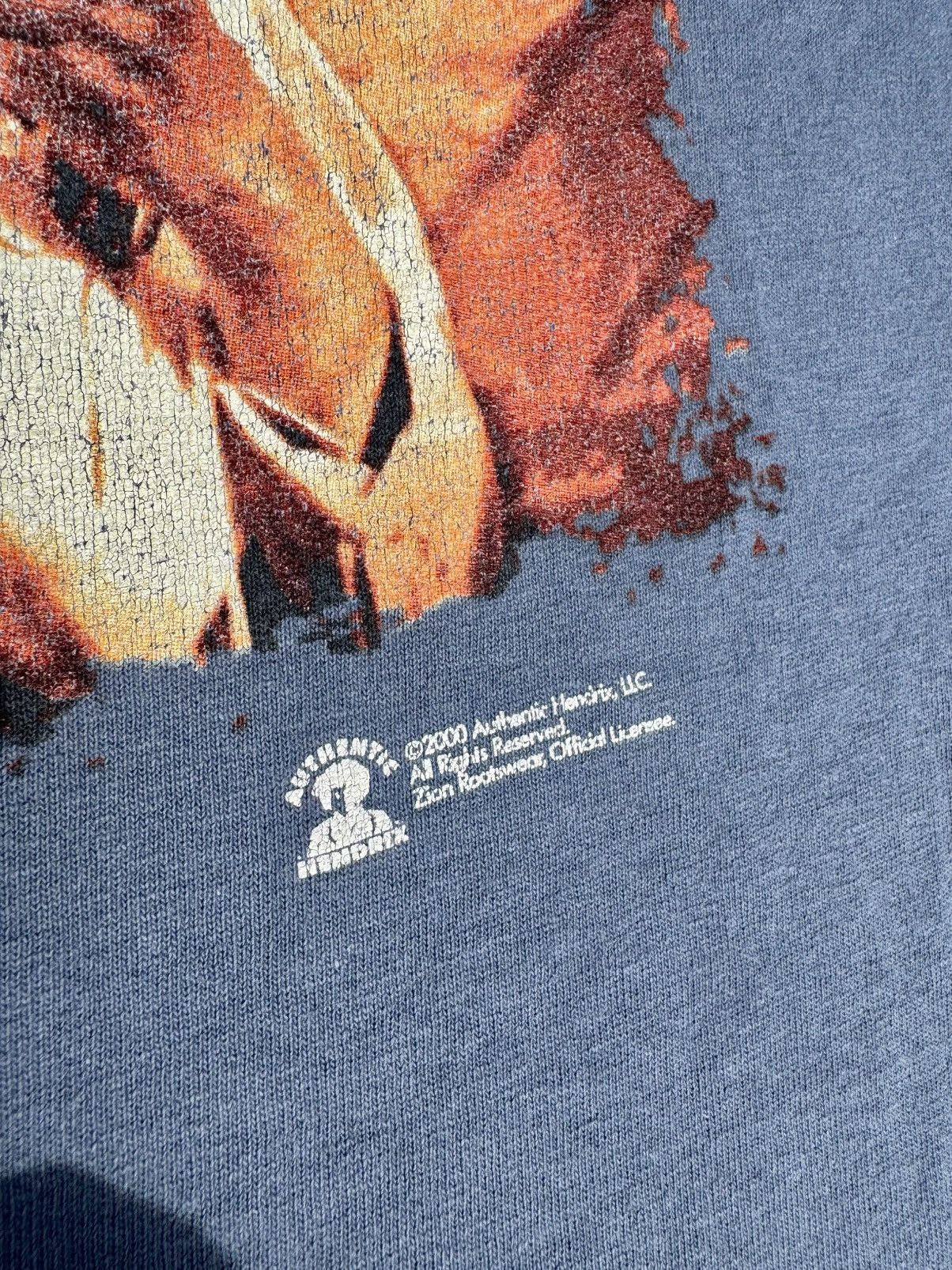 Band Tees × Rap Tees × Zion Rootswear 1999 Jimi Hendrix Live At Woodstock Zion Vintage Rap T-Shirt Size US L / EU 52-54 / 3 - 5 Thumbnail
