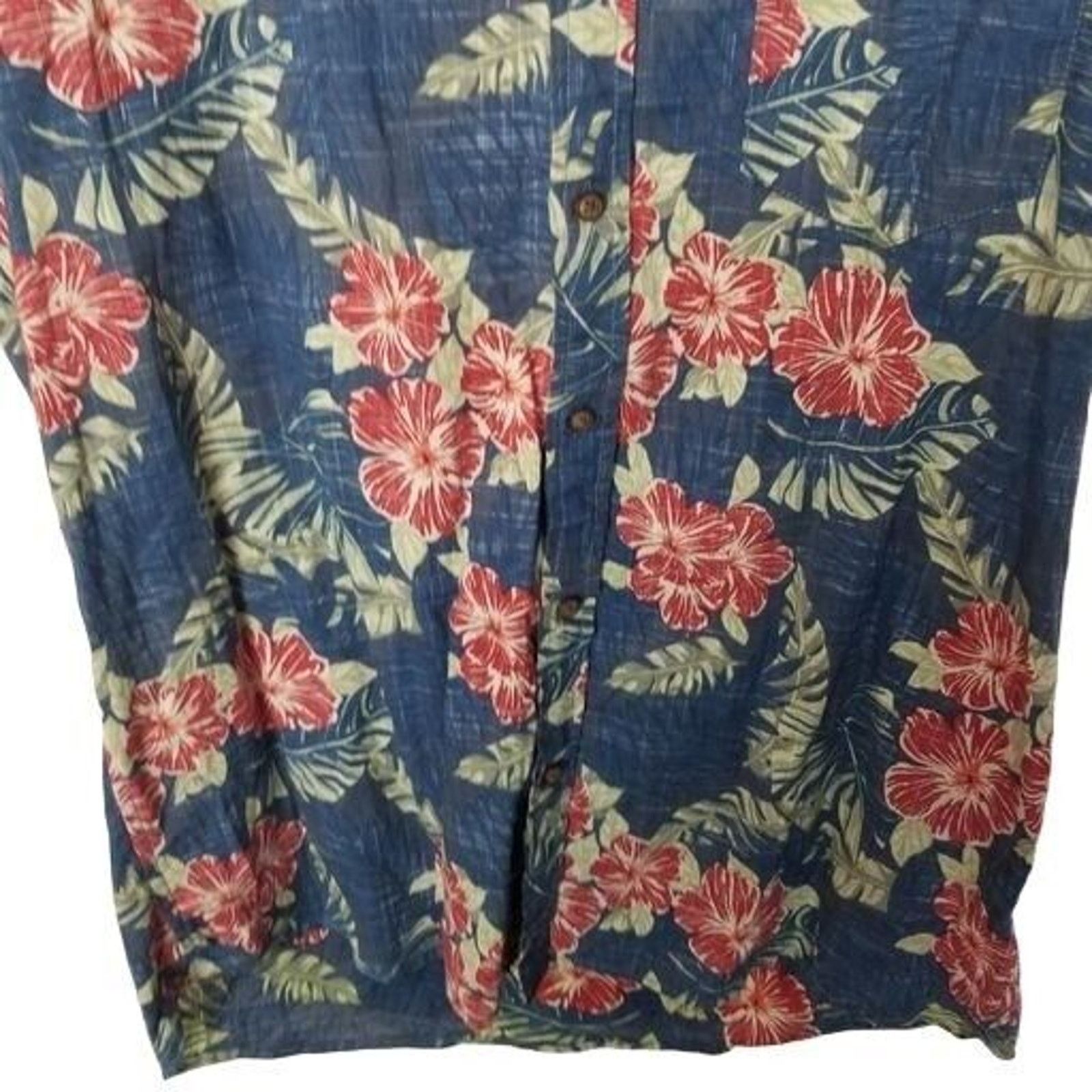 G.H. Bass & Co. GH Bass & Co Mens Floral Button Shirt XXL Tropical Hawaiian Size US XXL / EU 58 / 5 - 3 Thumbnail
