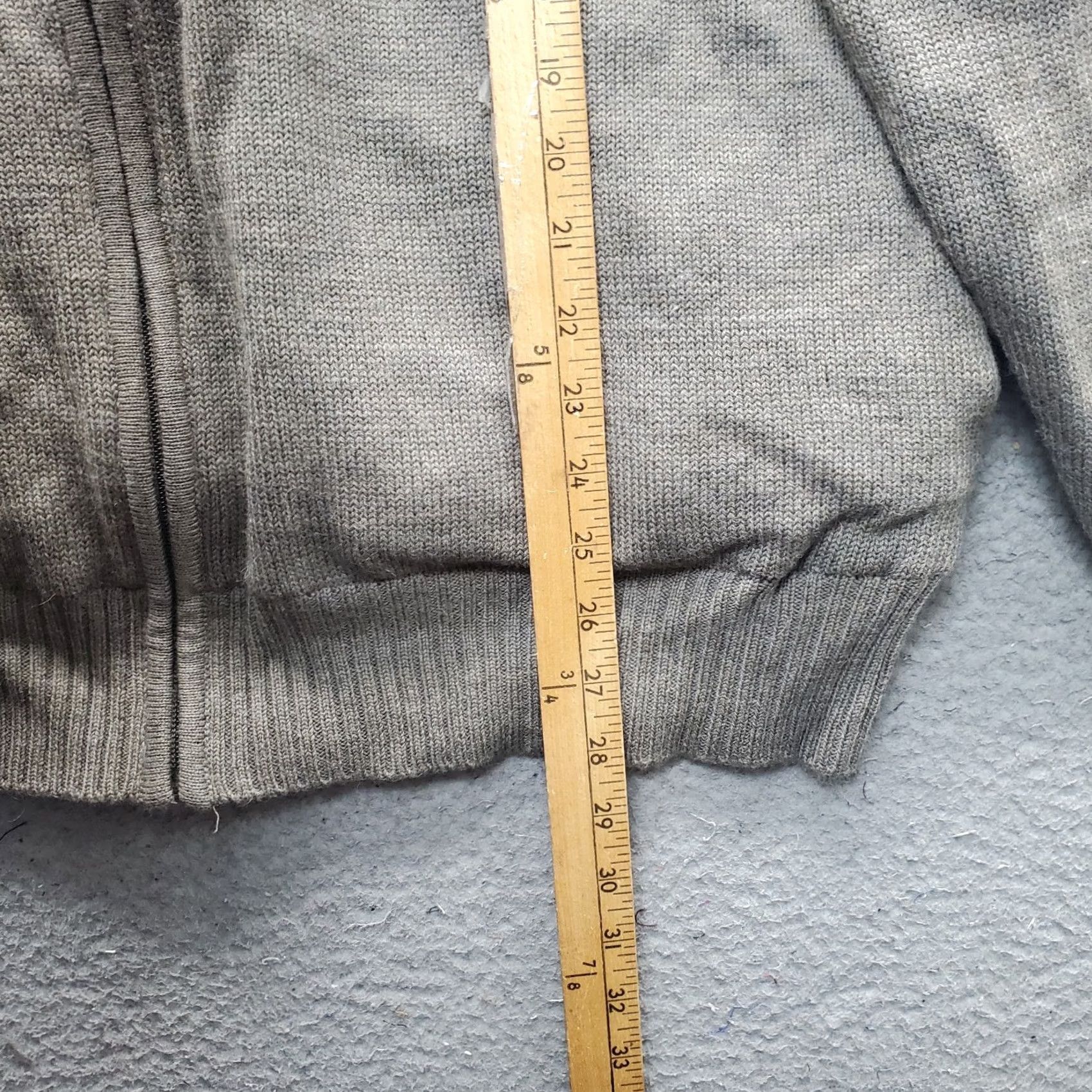 Orvis Orvis Cardigan Sweater Mens XL Brown Chunky Knit Lined Patched Detail Full Zip Size US XL / EU 56 / 4 - 3 Thumbnail