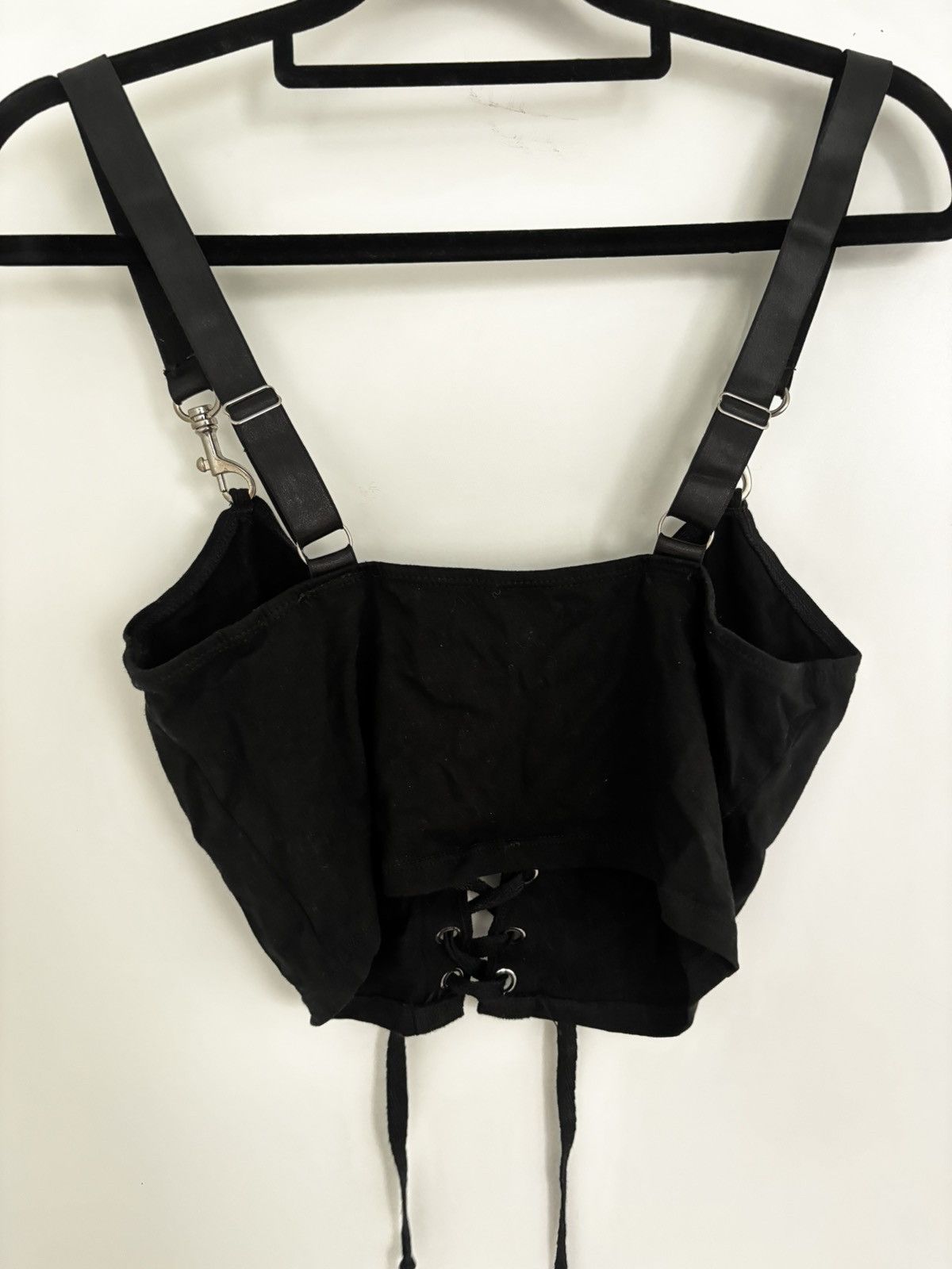 Dolls Kill Dolls kill - black lace up corset crop Size XS / US 0-2 / IT 36-38 - 3 Thumbnail