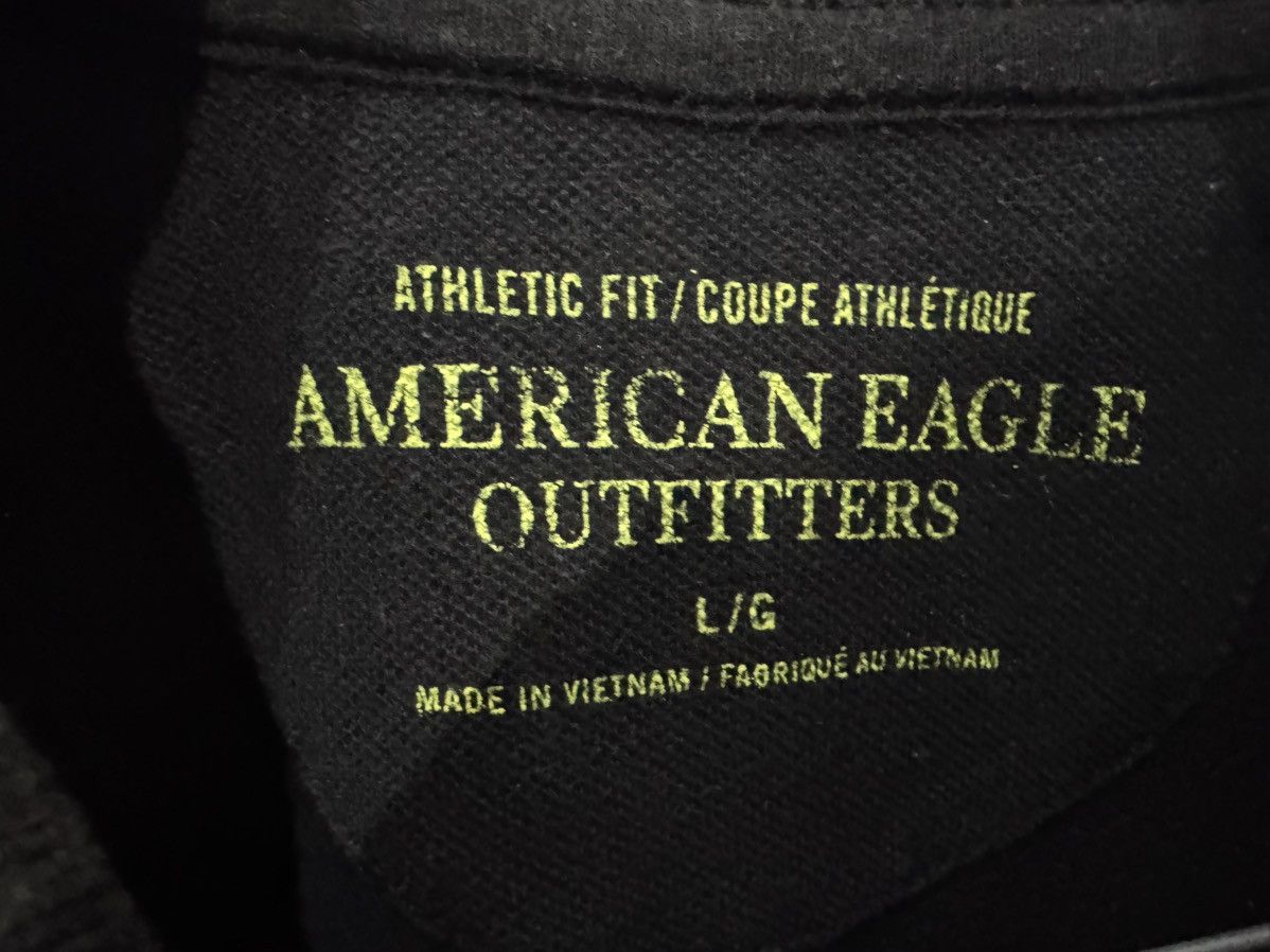 American Eagle Outfitters black with green american eagle polo Size US L / EU 52-54 / 3 - 5 Thumbnail