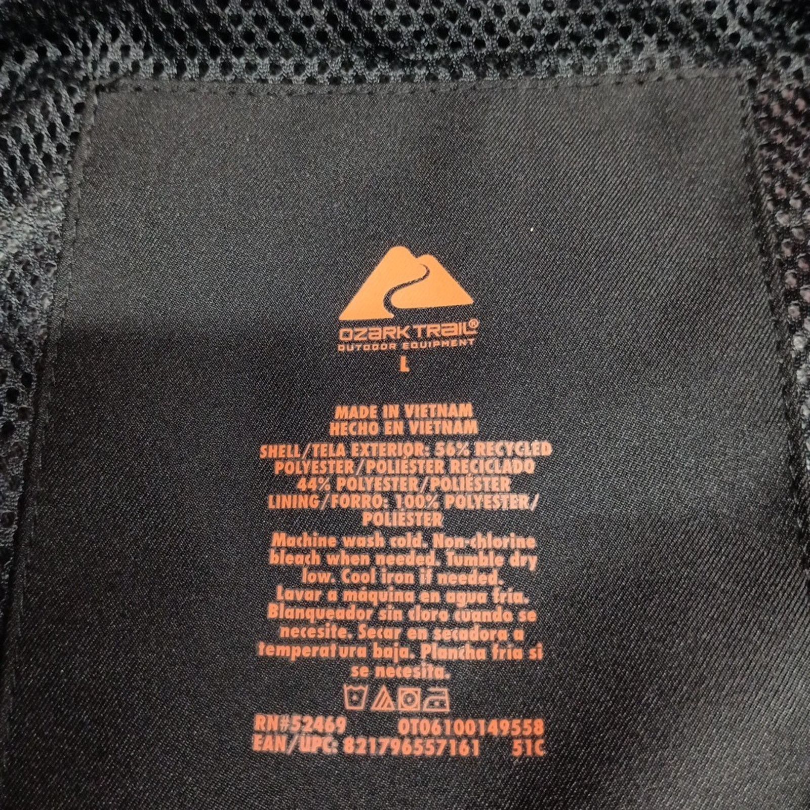 Other Ozark Trail Rain Jacket Men's Size L Black Waterproof Hood Size US L / EU 52-54 / 3 - 6 Thumbnail