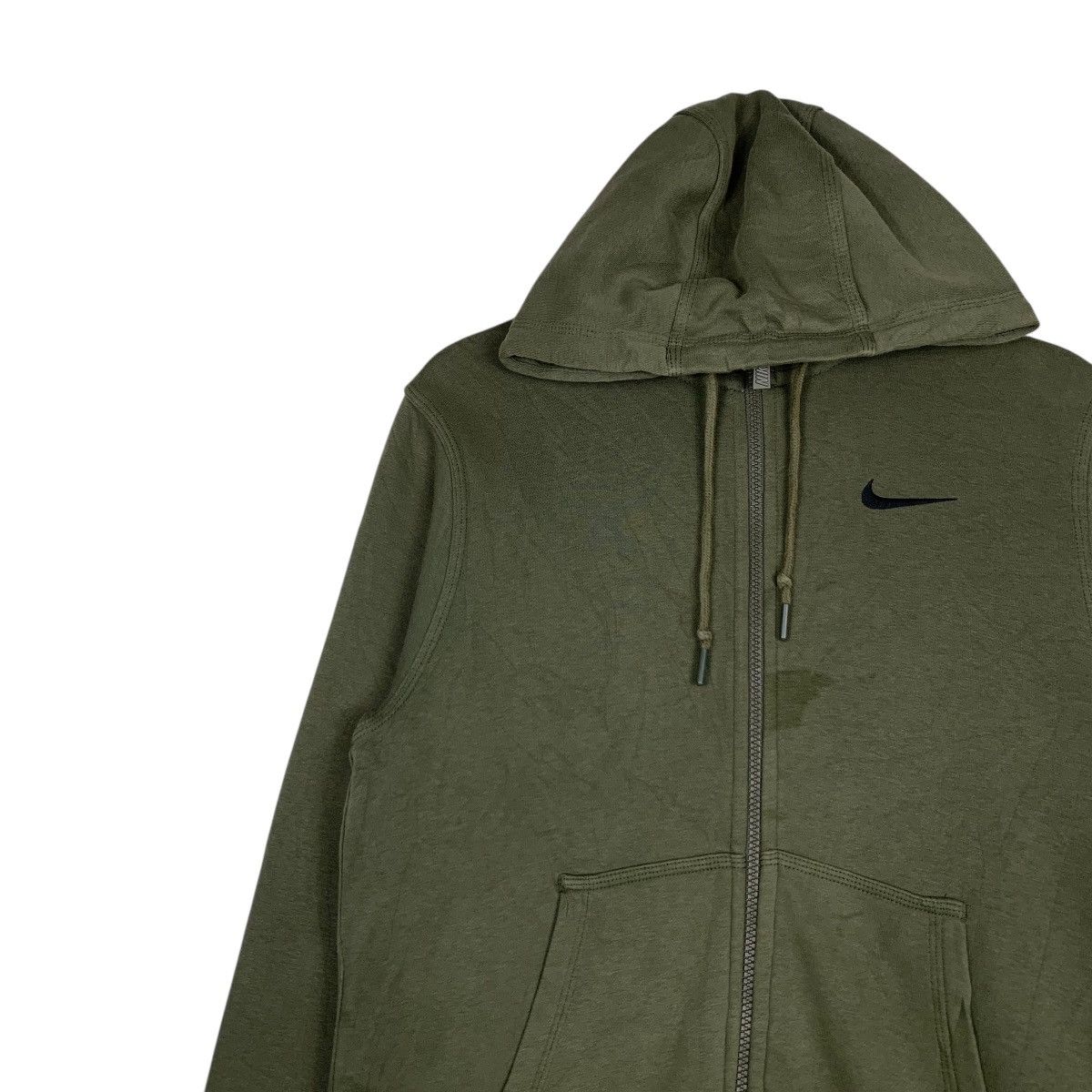 Nike NIKE Small Logo Green Zipper Hoodies Sweatshirt #1484-C67 Size US S / EU 44-46 / 1 - 3 Thumbnail