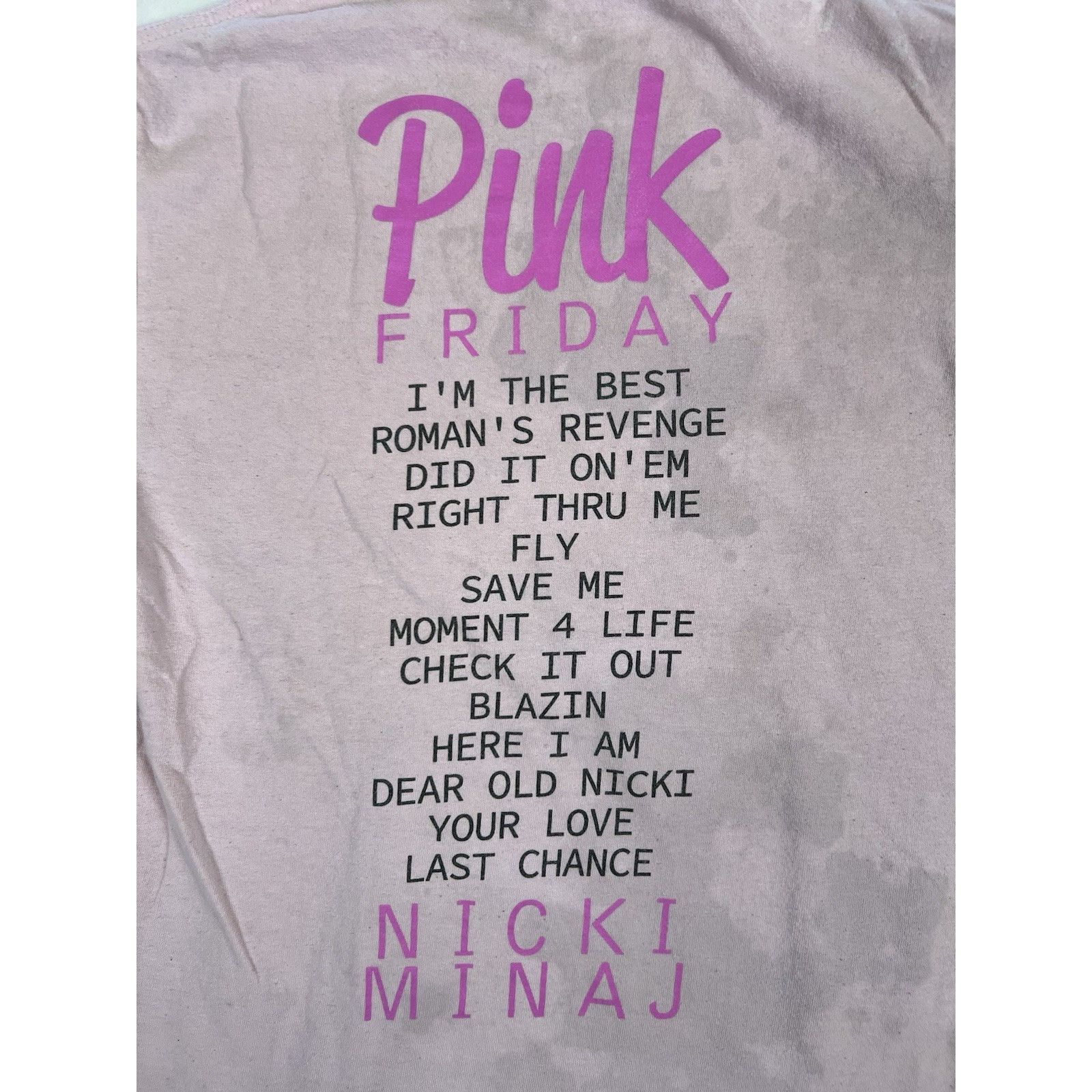 Other Nicki Minaj Pink Friday Tour T-Shirt Women’s Size Medium Con Size M / US 6-8 / IT 42-44 - 9 Thumbnail