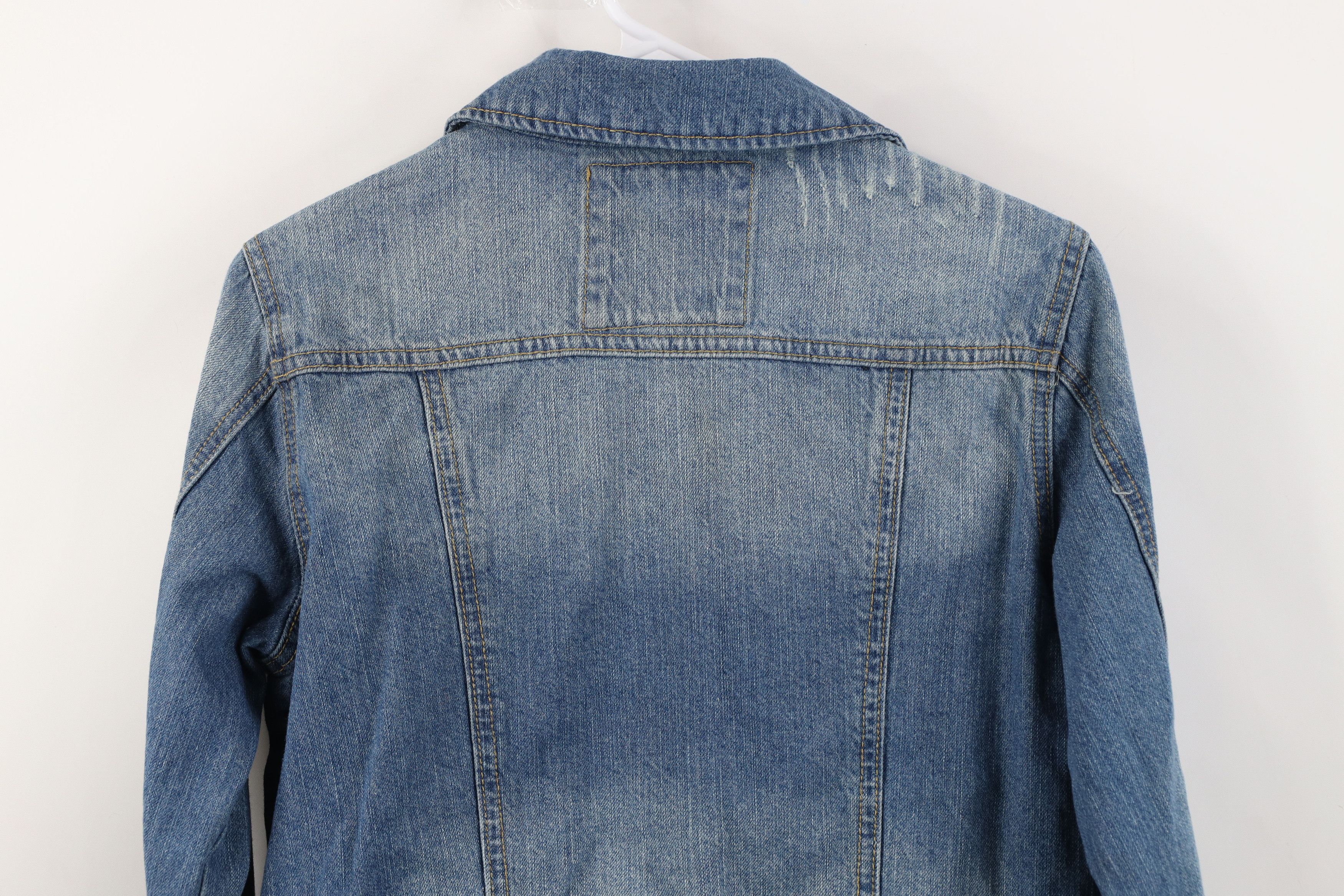 Vintage Vintage 90s Y2K MUDD Babydoll Denim Jean Trucker Jacket Blue Size L / US 10 / IT 46 - 15 Thumbnail