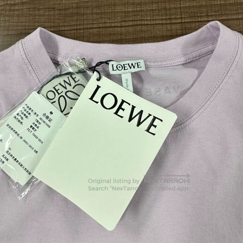 Loewe Loewe Men's purple round-neck short-sleeve T-shirt Size US XS / EU 42 / 0 - 8 Thumbnail