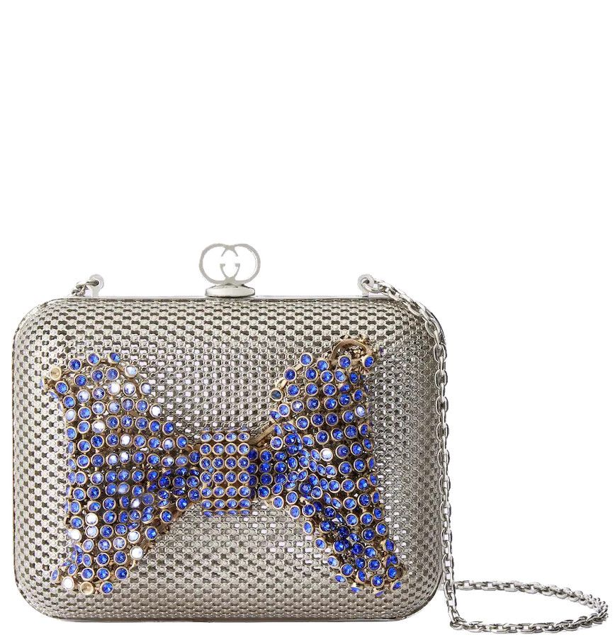 Gucci o1la5ras0526 Size: OS / Metal Handbag With Crystal Bow Size ONE SIZE - 1 Thumbnail