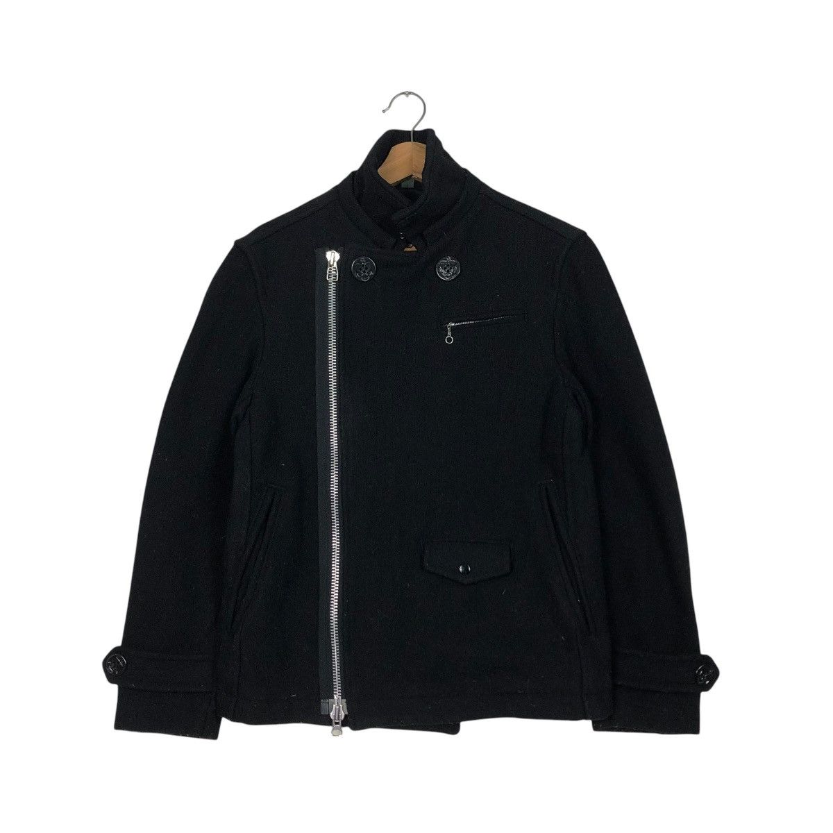 45rpm 🔥VINTAGE ZIPPER CROPPED JACKET ASYMMETRICAL STYLE CIAOPANIC Size US M / EU 48-50 / 2 - 4 Thumbnail