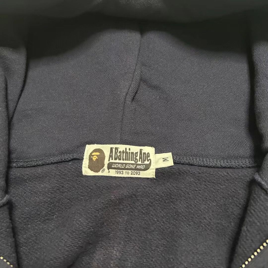 Bape BAPE CHECK SHARK FULL ZIP HOODIE Size US M / EU 48-50 / 2 - 5 Thumbnail
