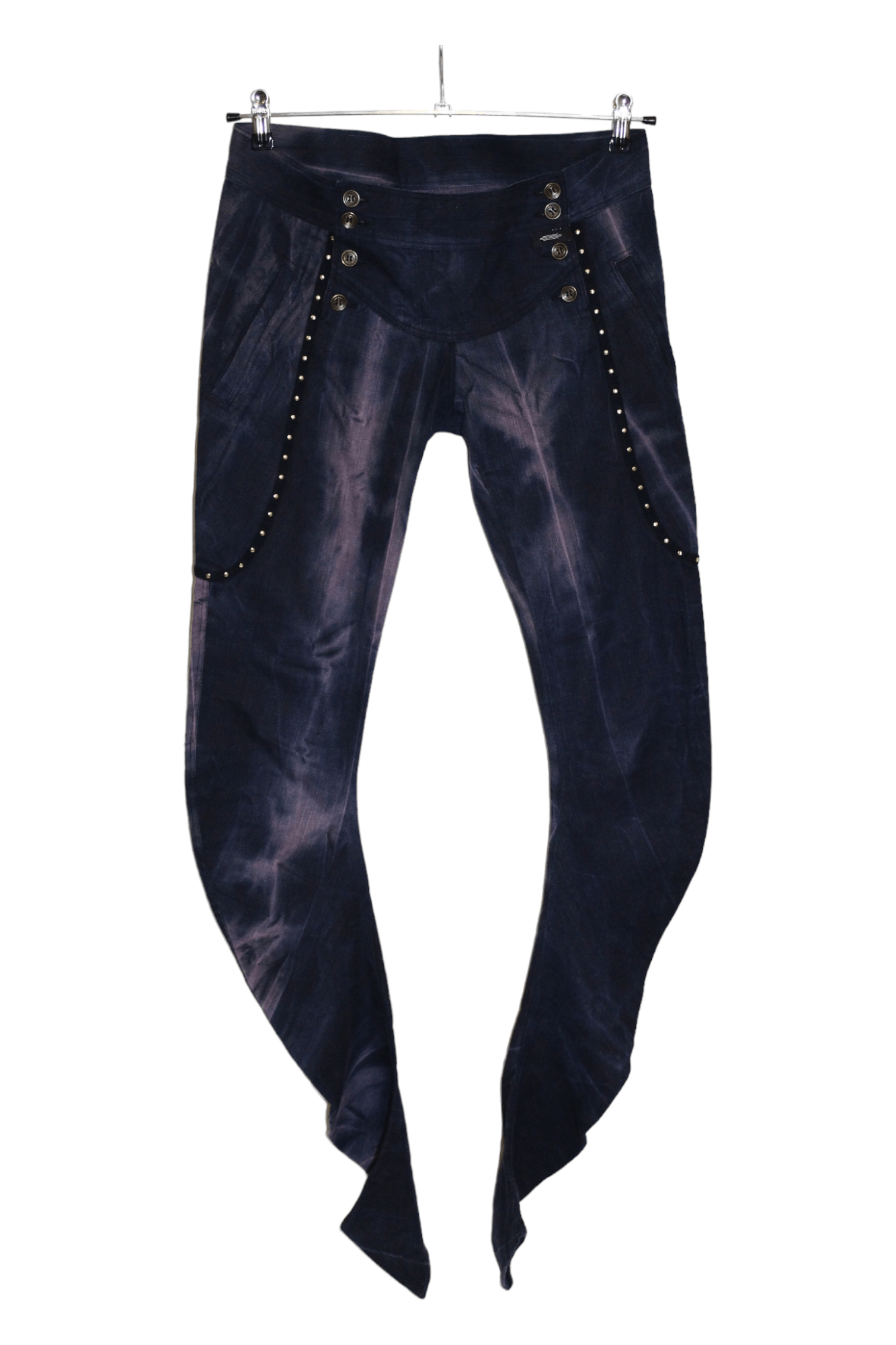 Rebekka Ruetz Studded Tie-dye Denim Arc Skinny Pants