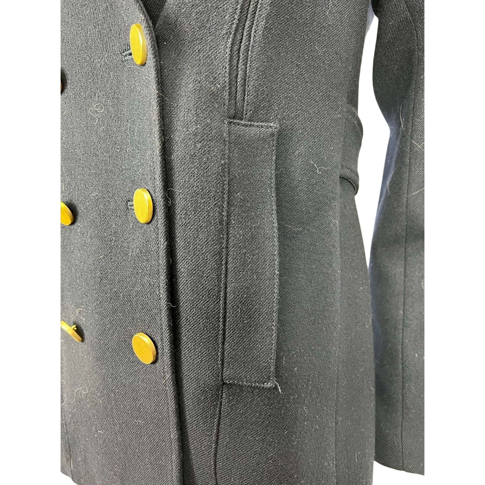 Theory Overby Belmore Wool Cashmere Peacoat Fox Fur Collar Size XS / US 0-2 / IT 36-38 - 2 Thumbnail