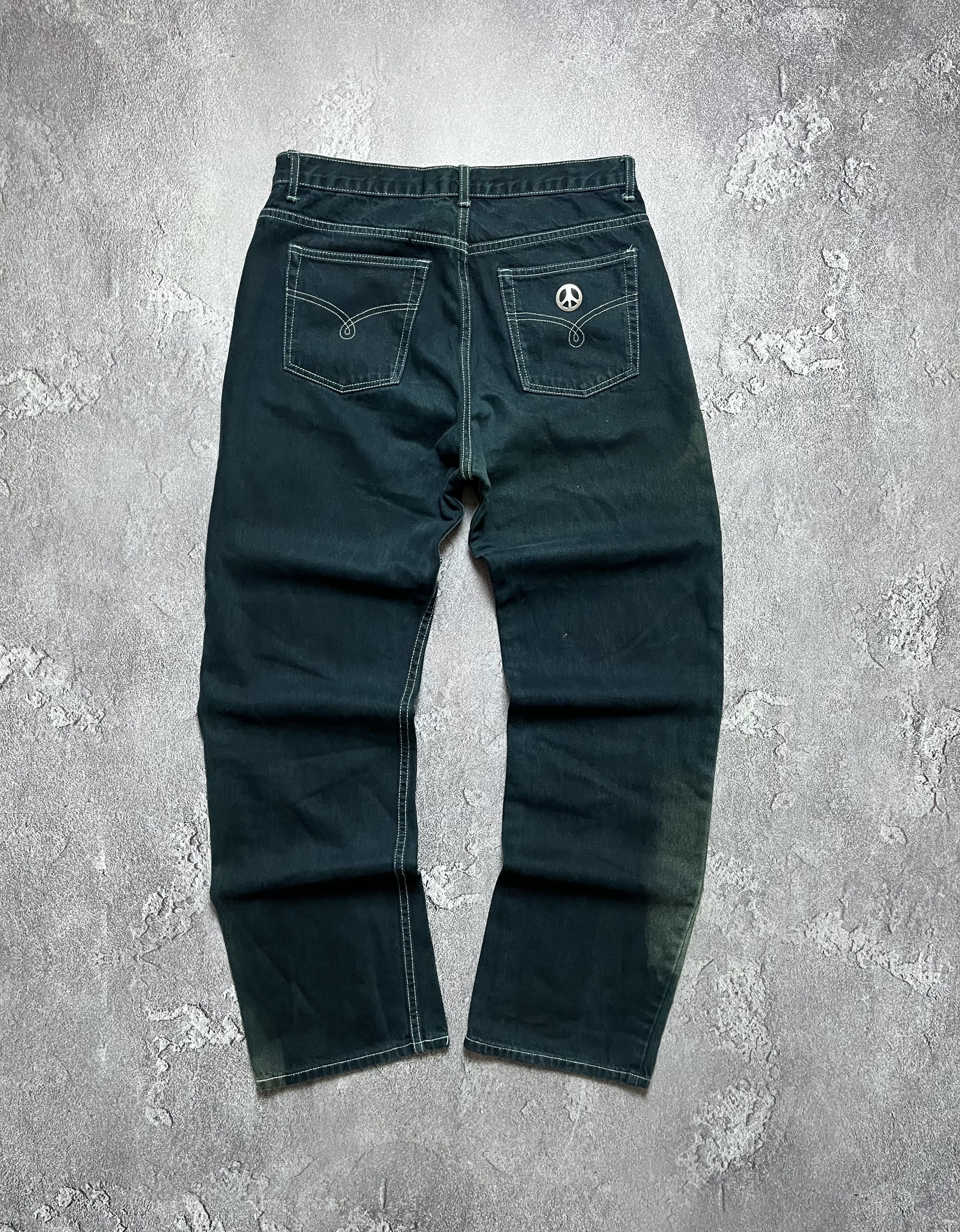 Moschino Vintage Jeans Moschino Big Metal Logo Bootcut Flared Y2K Size US 34 / EU 50 - 1 Thumbnail