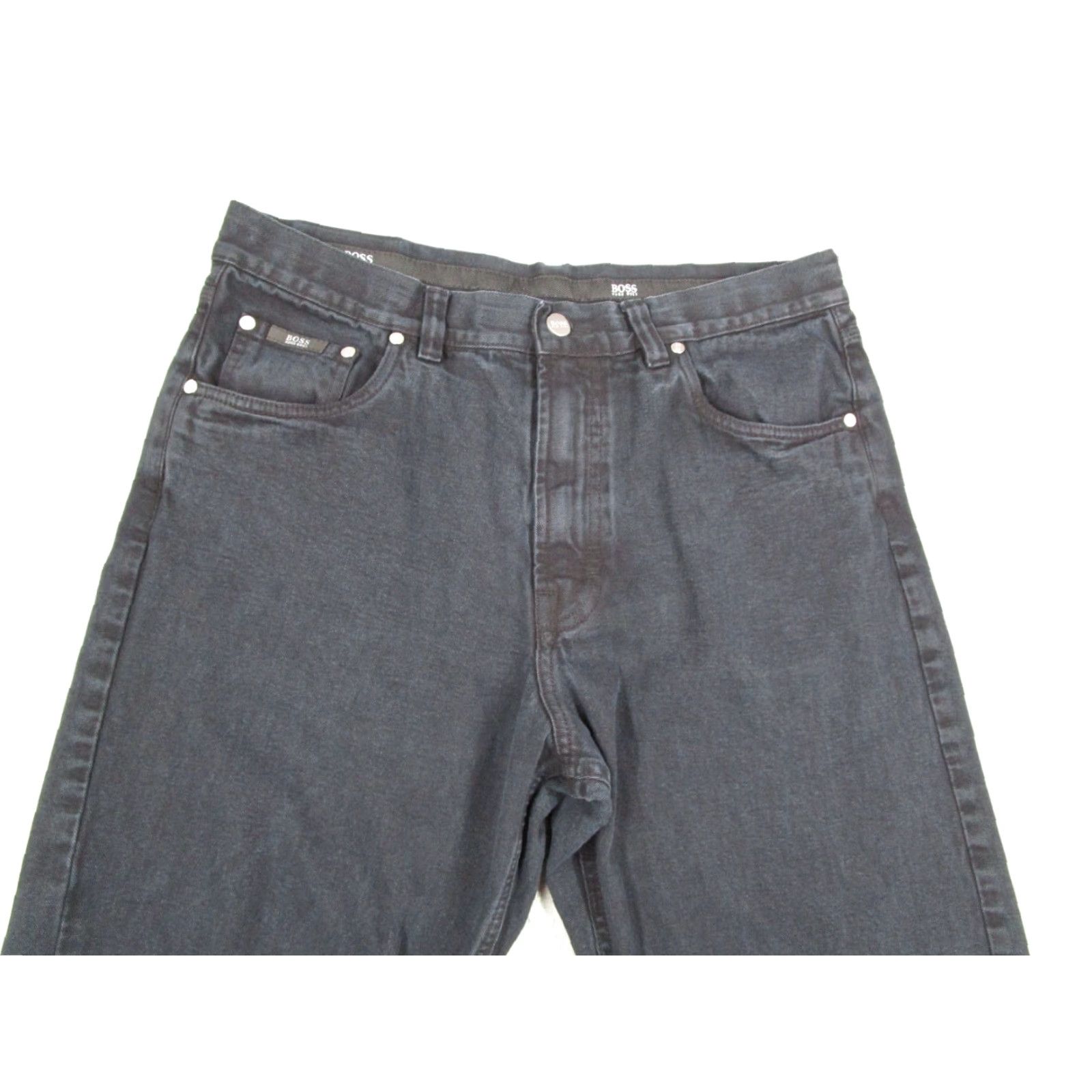 Hugo Boss VINTAGE Hugo Boss Jeans Black Straight 36 32x31 Denim 90s Mens Size US 36 / EU 52 - 2 Thumbnail