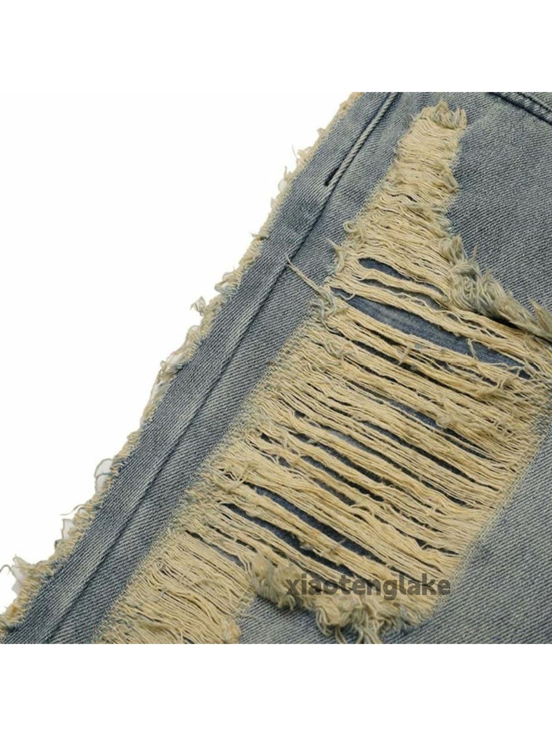 Jean × Vintage washed faded punk grunge damaged ripped flared jeans Size US 32 / EU 48 - 7 Thumbnail