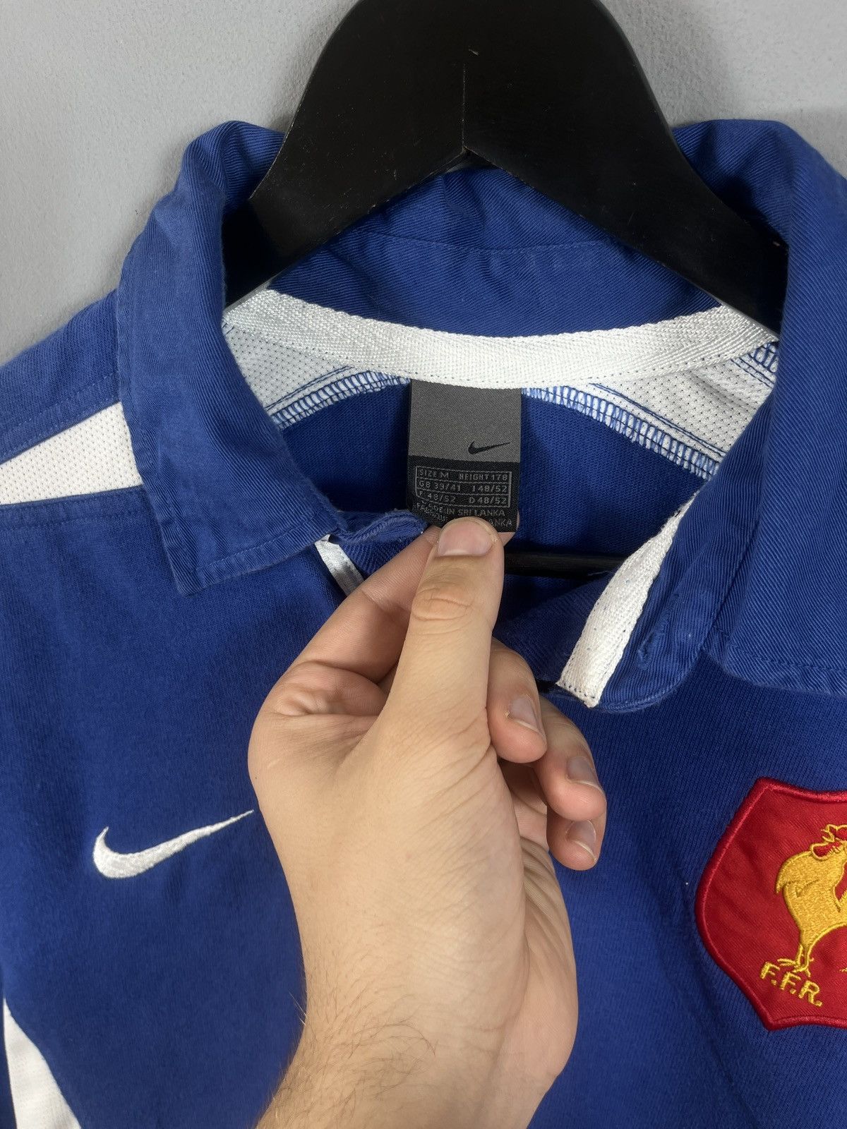 Nike Vintage Nike France Rugby Union Jersey Long Sleeve Shirt Size US M / EU 48-50 / 2 - 4 Thumbnail