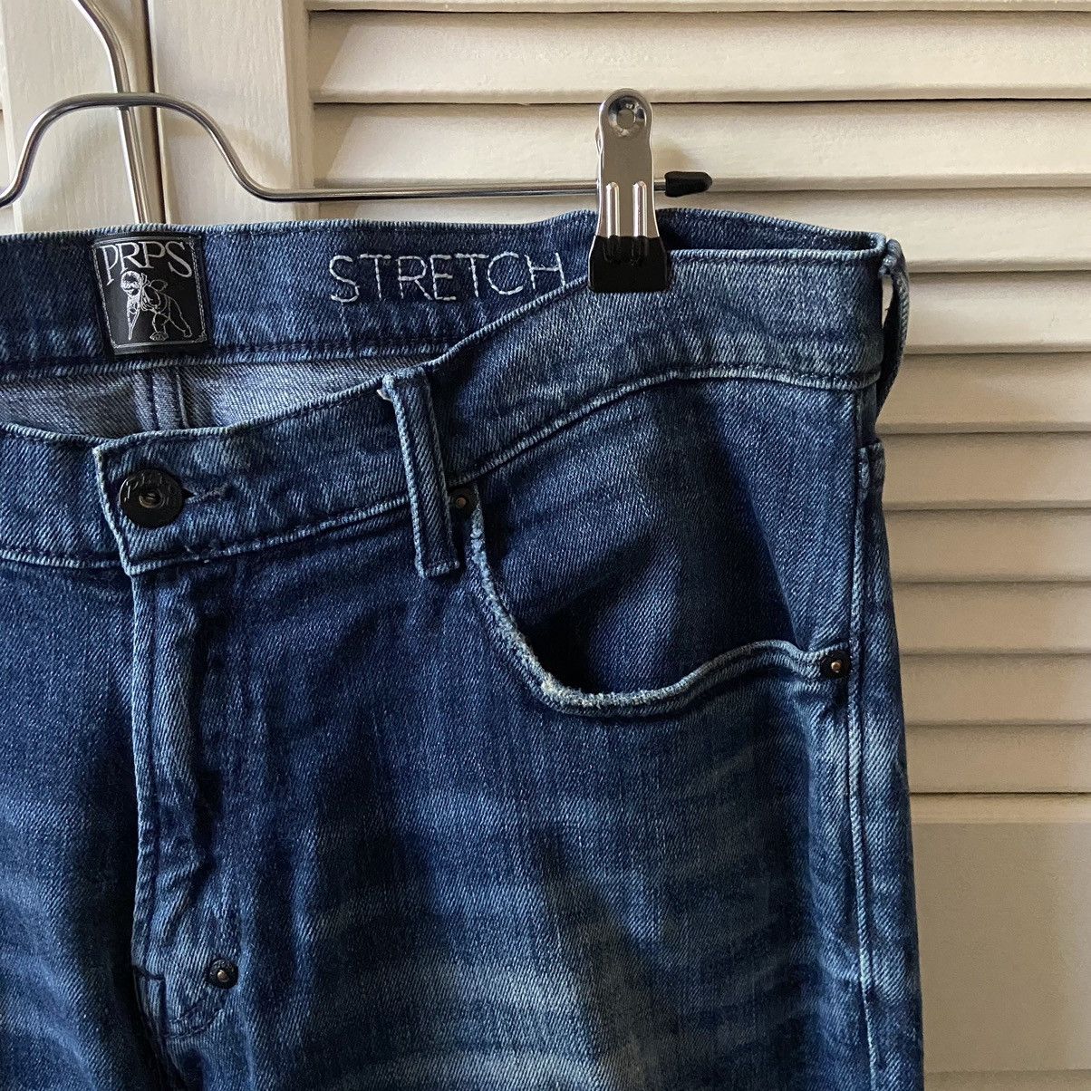 Prps PRPS Stretch Slim Blue Denim Jeans Pants Faded Color Dri Size US 33 - 4 Thumbnail