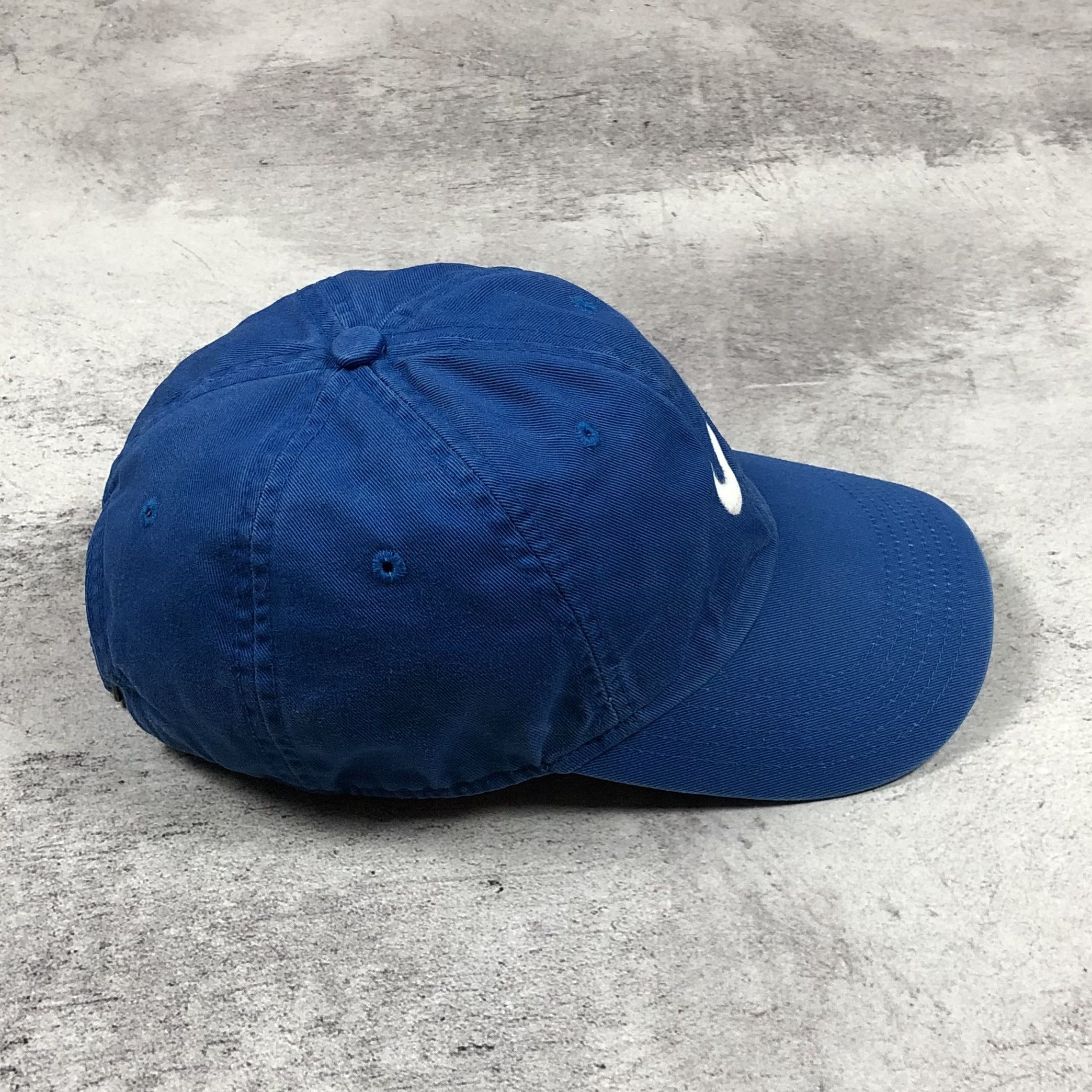 Nike Y2K Vintage Nike Swoosh Centre Logo Blue Cap hype Size ONE SIZE - 5 Thumbnail