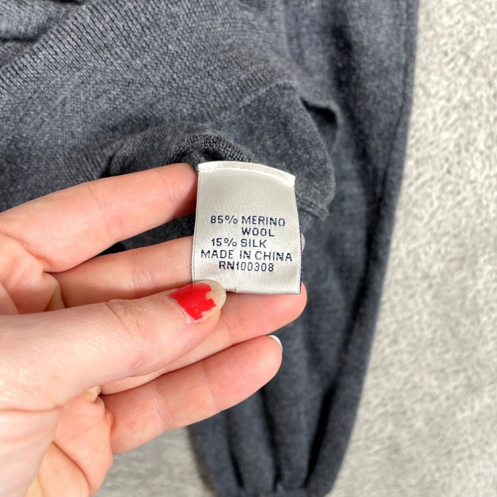 Peter Millar Peter Millar Mens 2XL Gray Merino Wool Silk Blend Crewneck Pullover Sweater Size US XXL / EU 58 / 5 - 4 Thumbnail