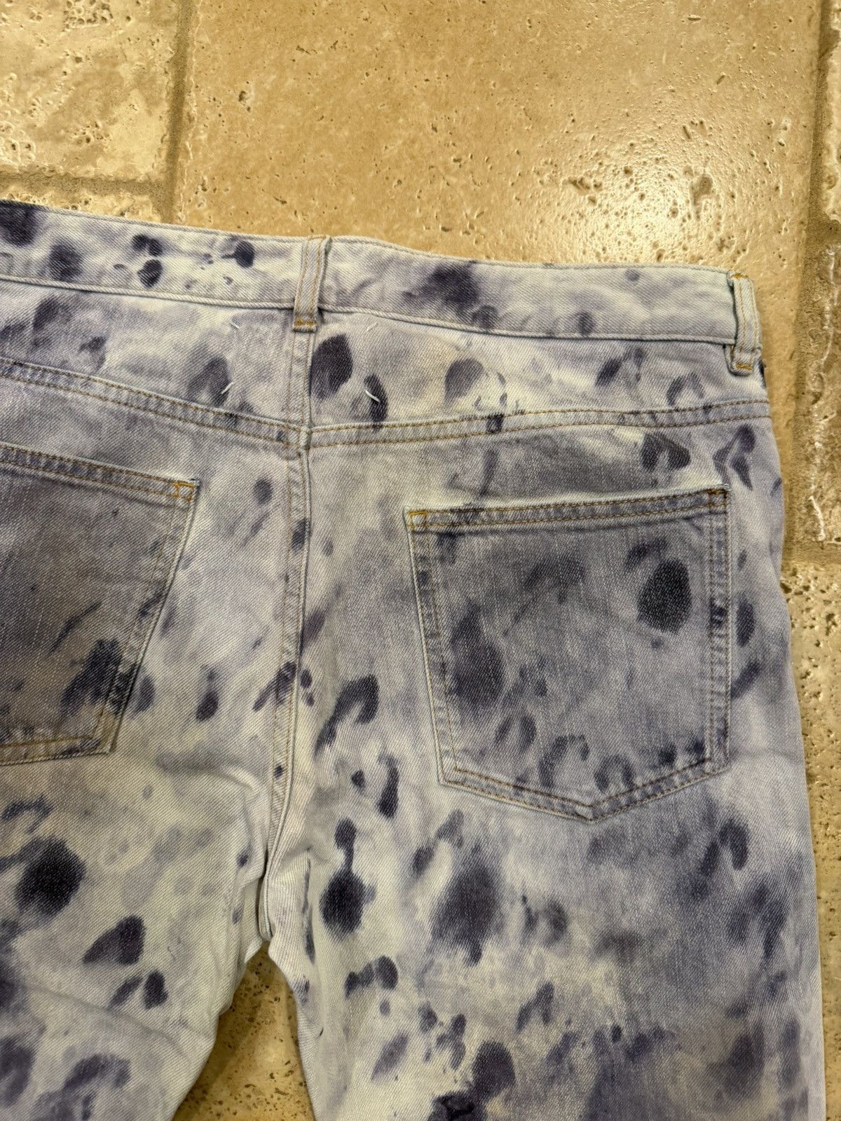 Maison Margiela Maison Margiela Ink / Paint Splatter Purple Denim Jeans Size US 32 / EU 48 - 9 Thumbnail