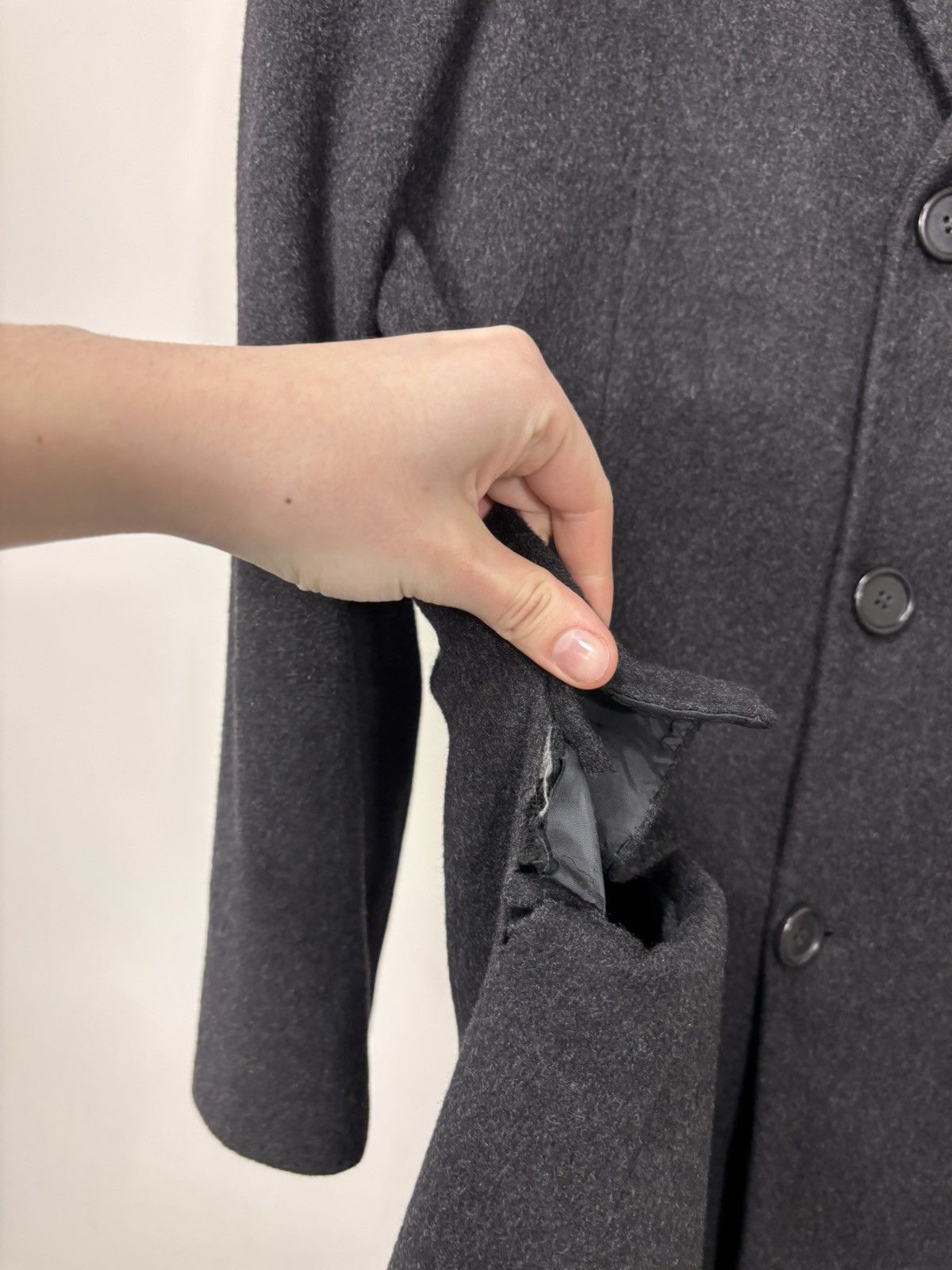 Other Duetz Men’s Charcoal Grey Tessile d’Oro Cashmere Overcoat Size US M / EU 48-50 / 2 - 10 Thumbnail